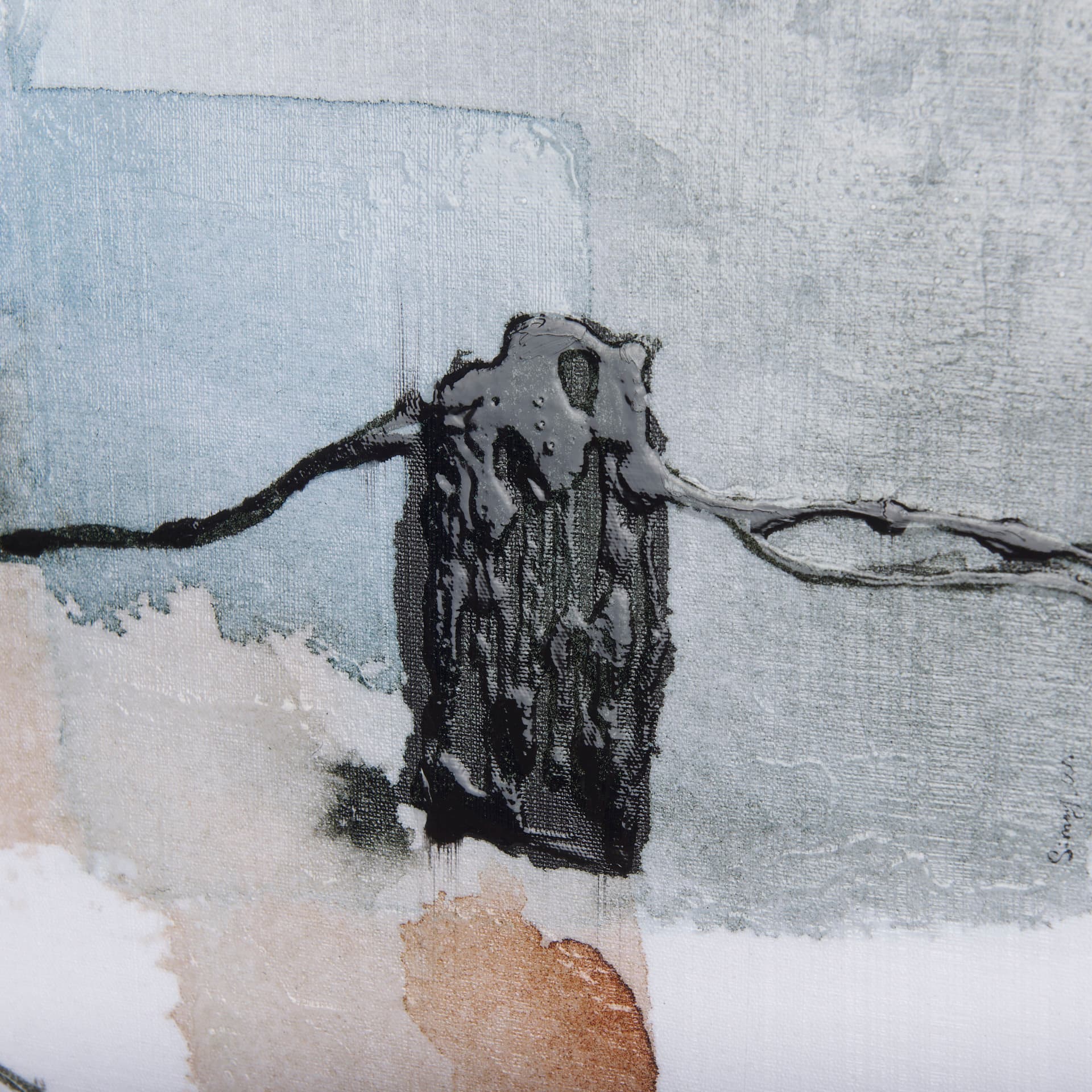 A Cloudy Afternoon IV by Mercana Studio a Hand Embellished Textured Canvas — product photograph