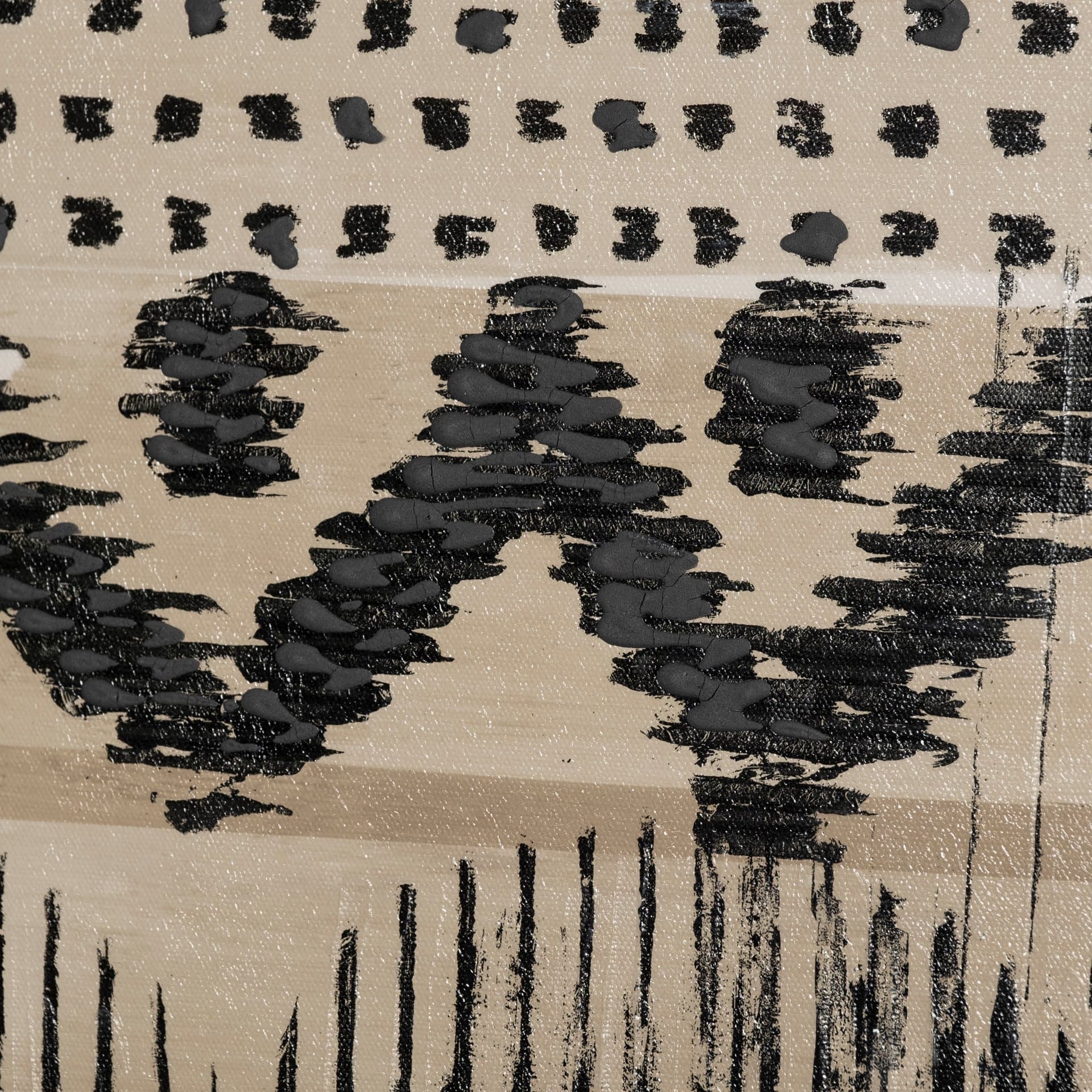 Wool and Silk II by Tom Reeves a Hand Embellished Textured Canvas — product photograph