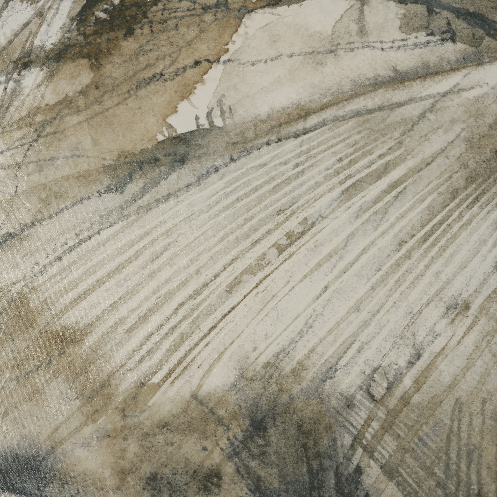 Deer Trail I by Mercana Studio Hand Embelished Textured Framed Artwork Matted under Glass — product photograph