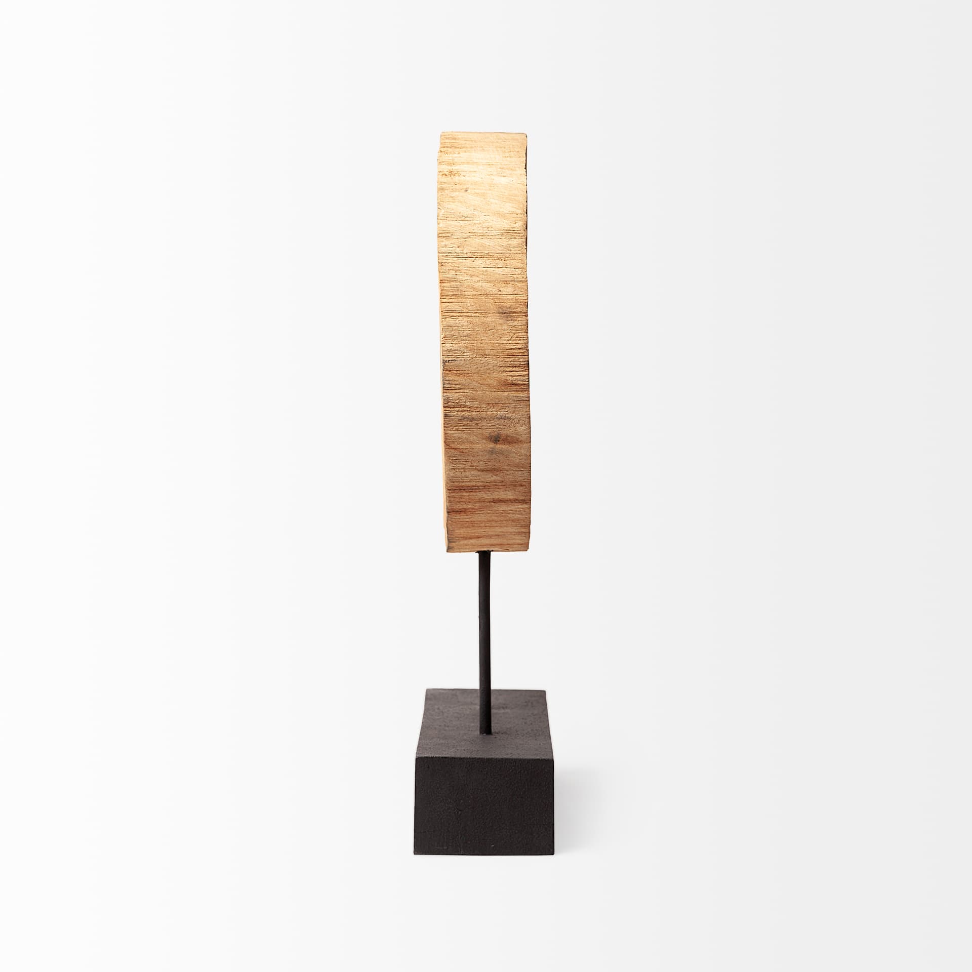 Ironwood II (Small) 13L x 4W Natural Wooden Circular Object — product photograph