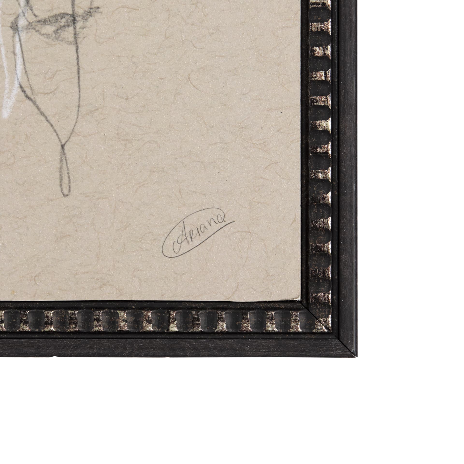 Sketch of Animal VII (Horse) by Mercana Studio a Hand Embellished Textured Framed Art Print — product photograph