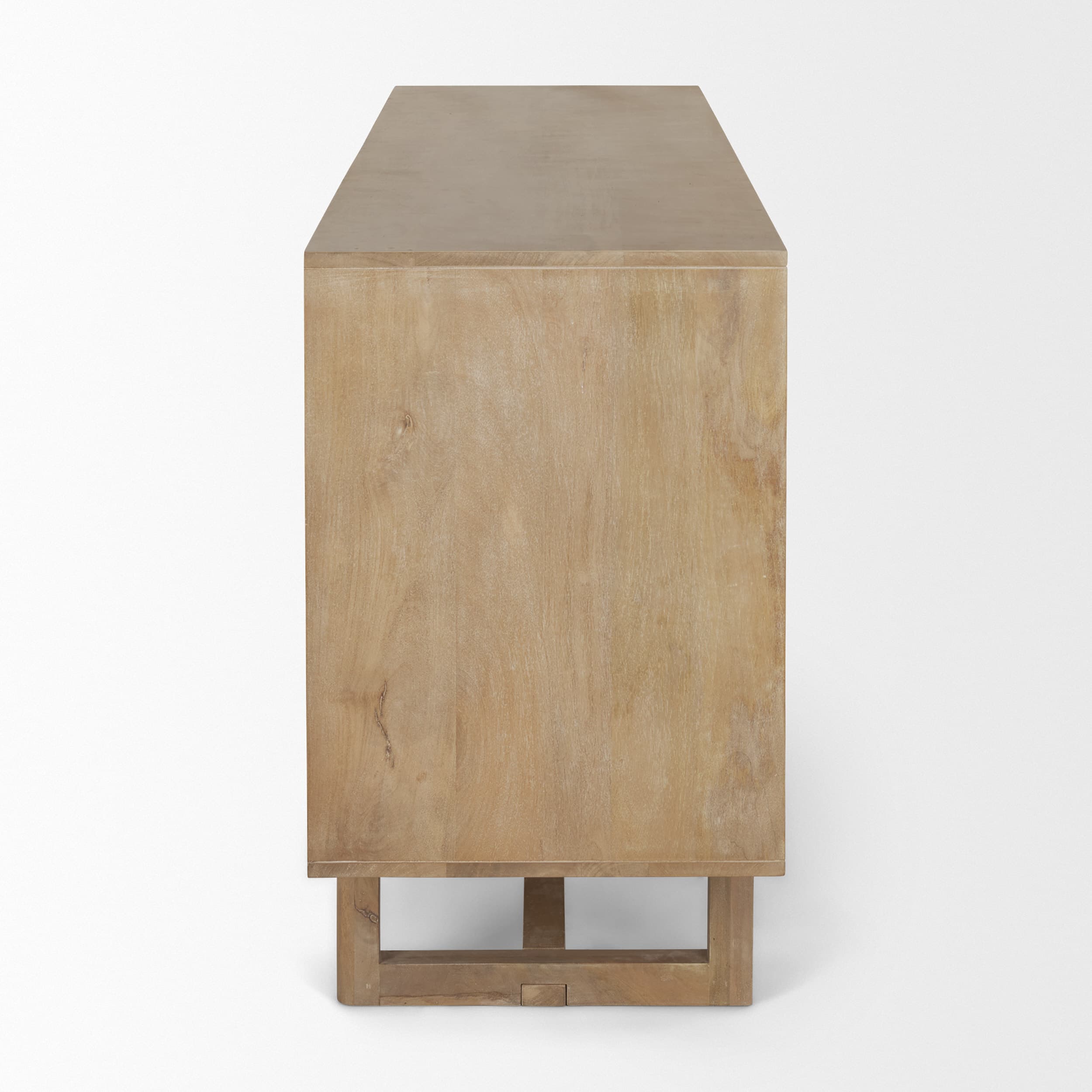 Grier 72" Light Brown Solid Wood W/ Cane Sideboard — product photograph