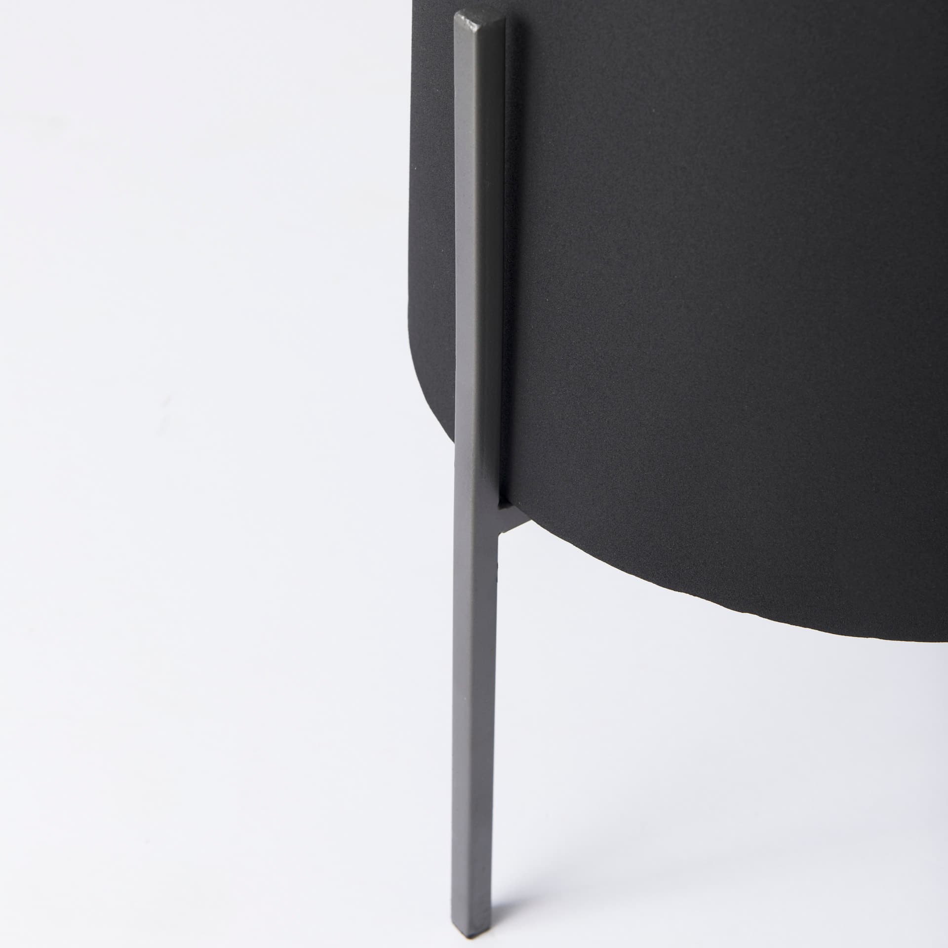 Claypoole (Set of 3) Black Plant Stands — product photograph