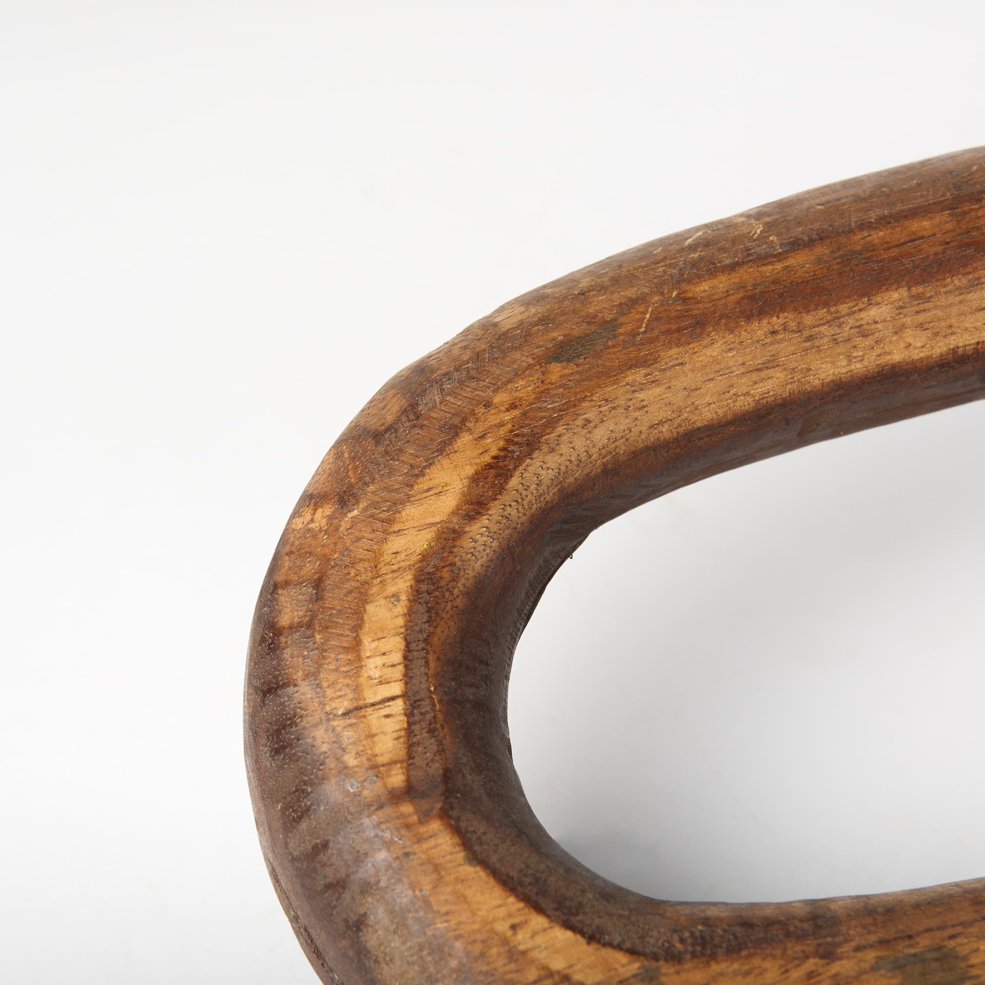 Tayla Large Medium Brown Wood Chain Link — product photograph