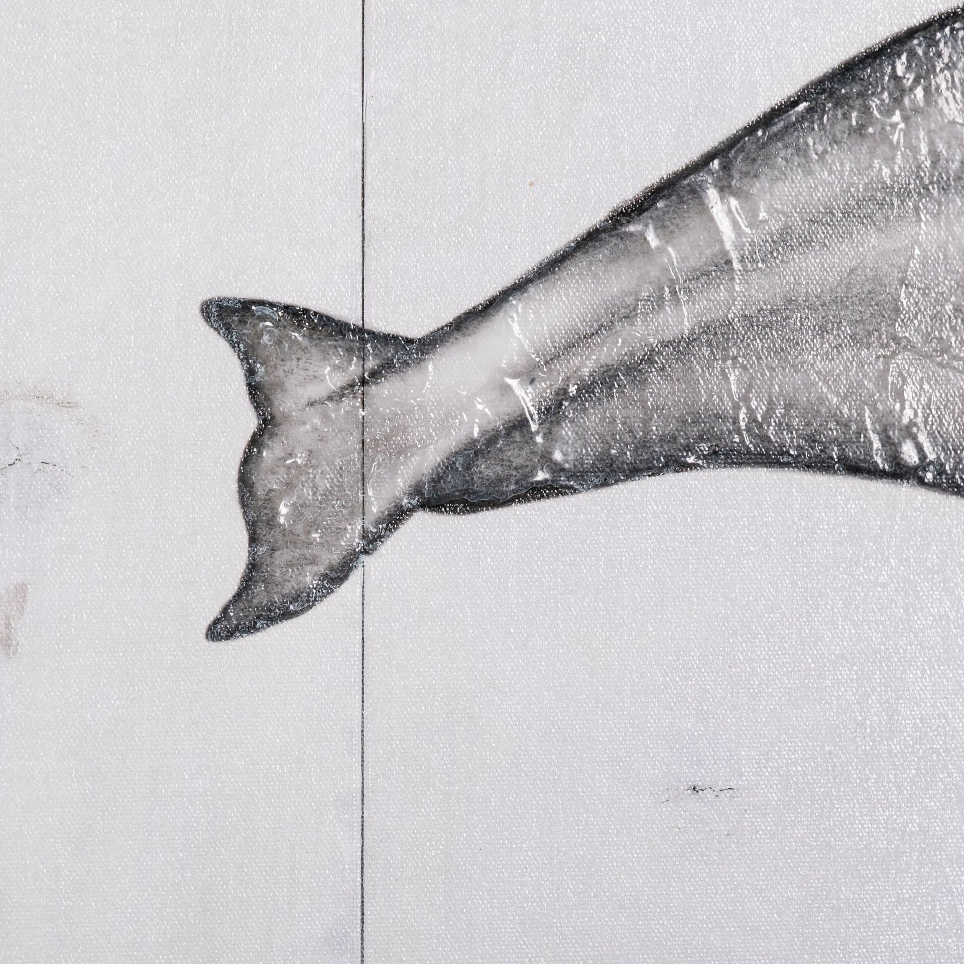 Bowhead Whale by Mercana Studio a Hand Embellished Textured Canvas — product photograph