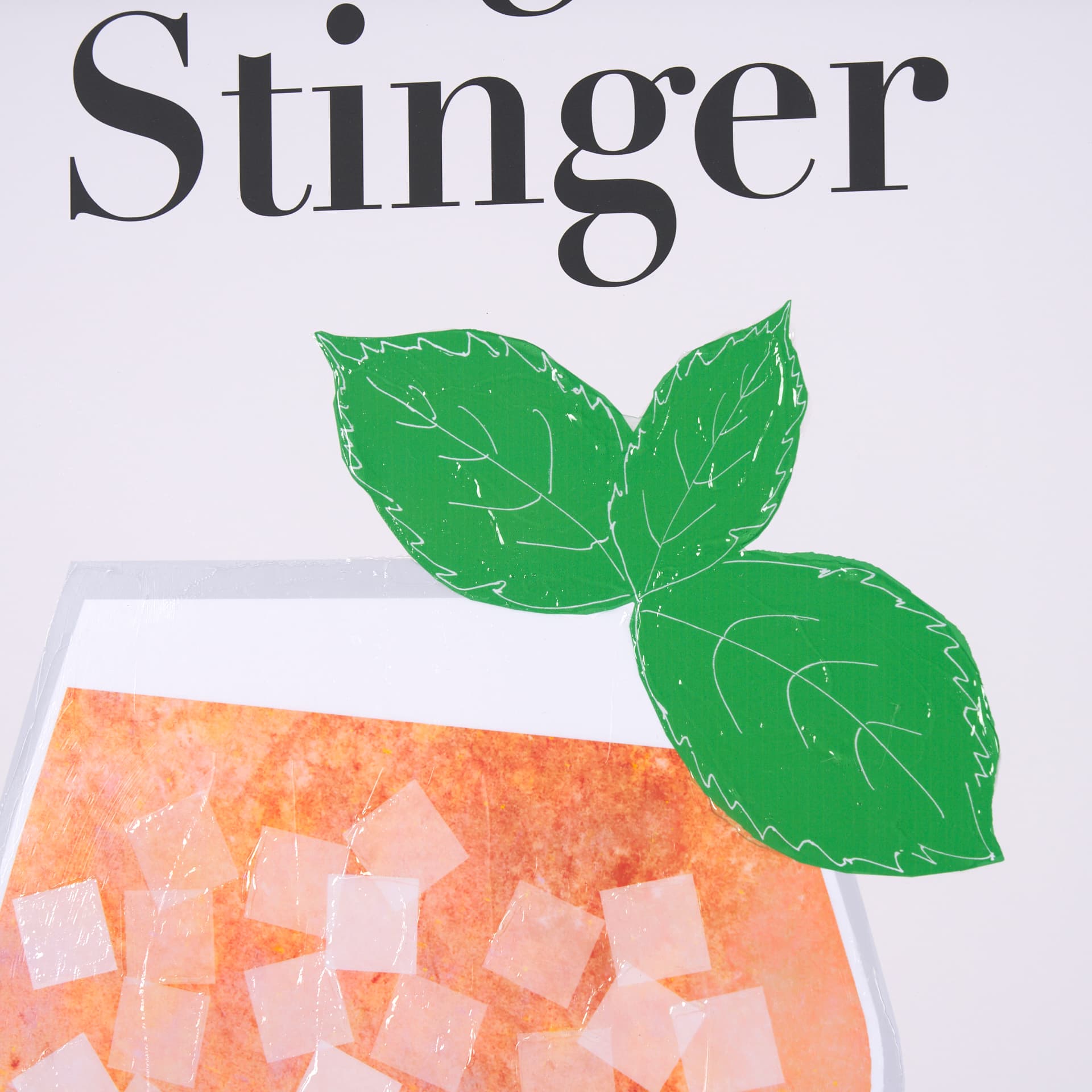 Midnight Stinger by Mercana Studio a Hand Embelished Textured Framed Art Print Matted under Glass — product photograph