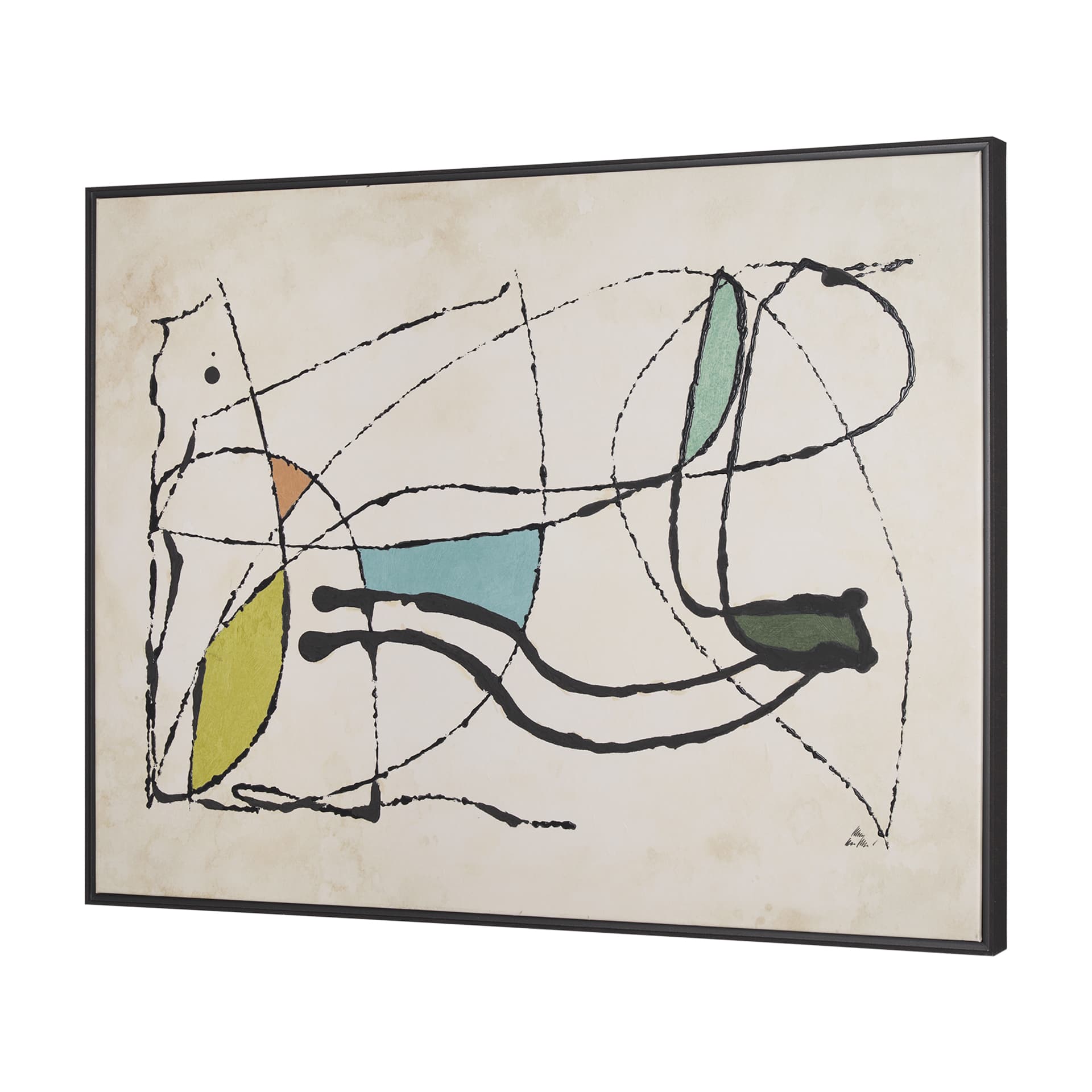 Vintage Vibes II by Mercana Studio a Hand Embellished Textured Framed Canvas — product photograph