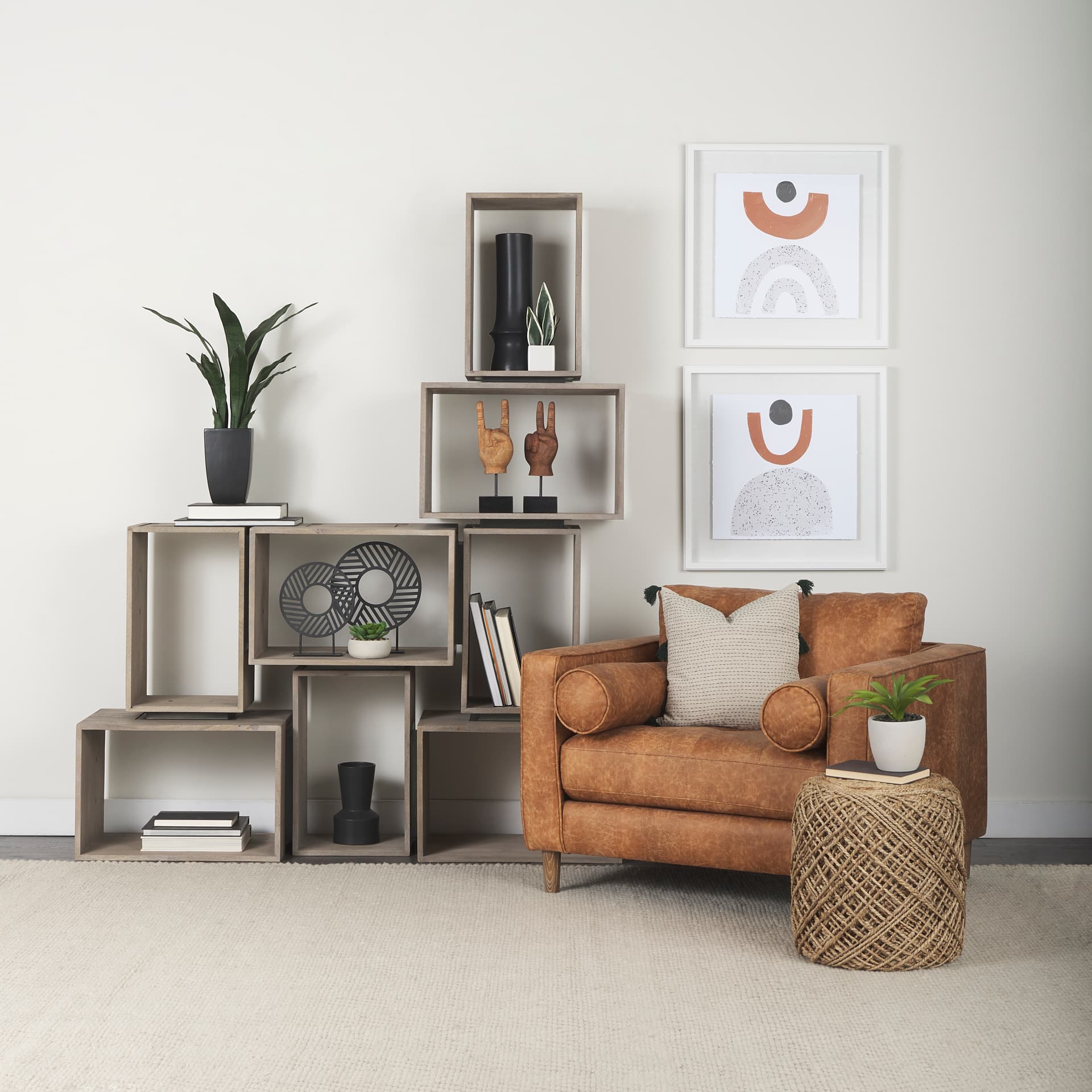 Micra 9.1L x 2.6W x 10.9H Matte Black Metal Decorative Object on a Stand — product photograph