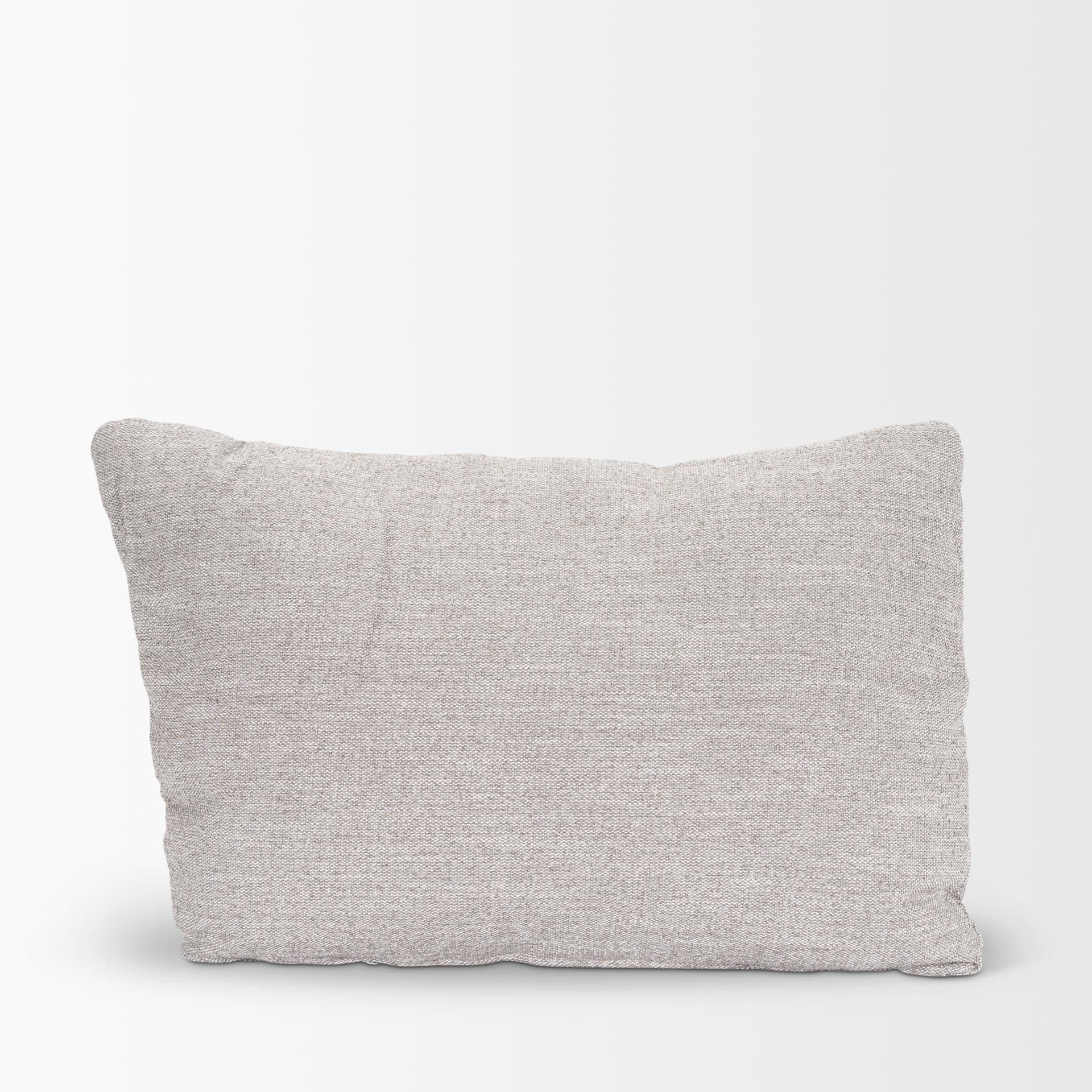 Halston Arm Pillow Light Gray Performance Fabric — product photograph