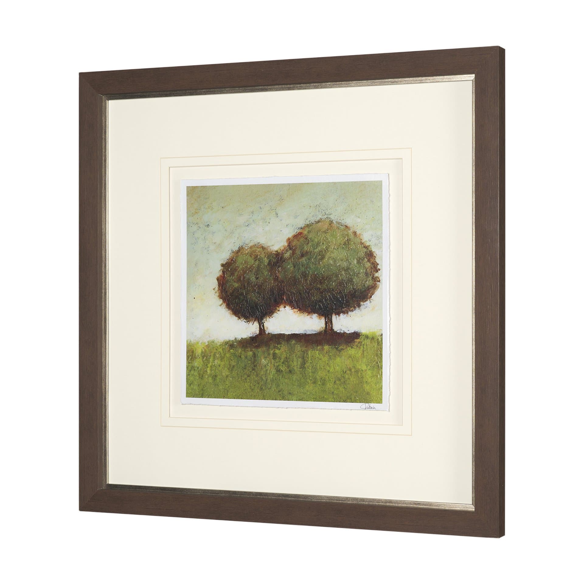 Hidden Grove II by Mercana Studio Hand Embelished Textured Framed Artwork Matted under Glass — product photograph