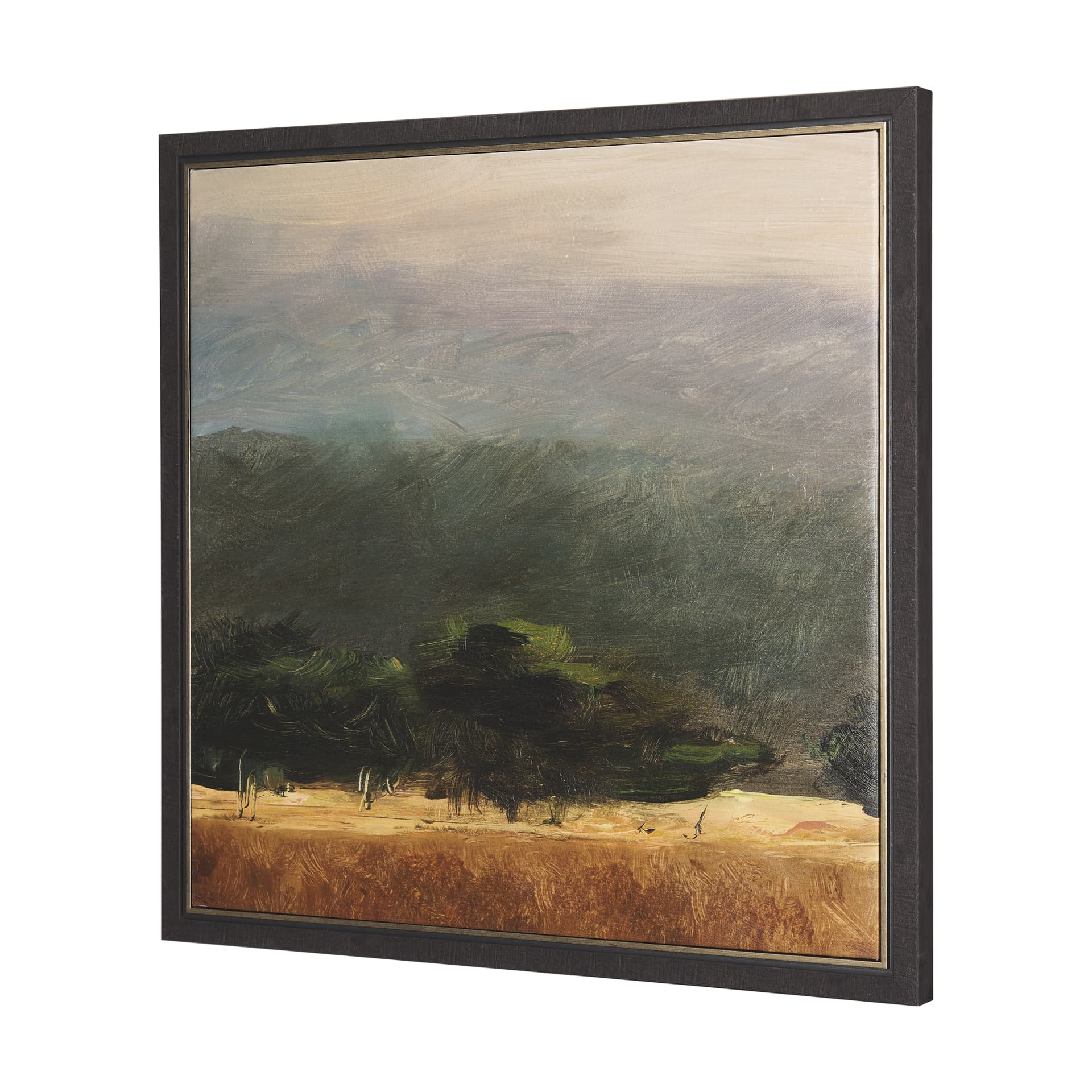 Haze Landscape by Mercana Studio a Hand Embellished Textured Framed Canvas — product photograph