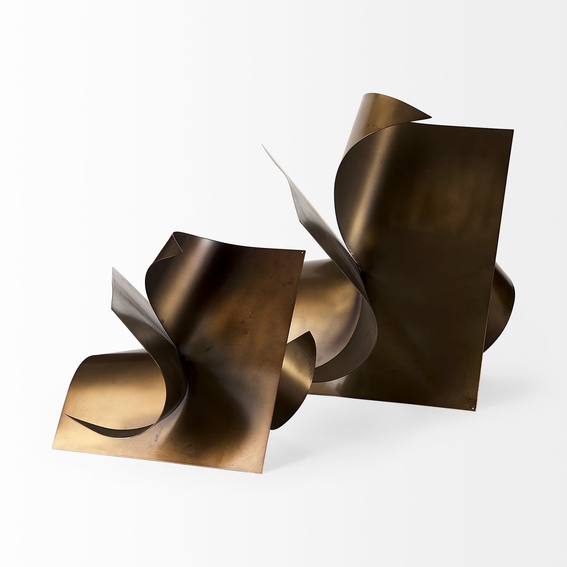Francesca 18.1L x 18.1W x 18.1H Antique Gold Metal Sculptural Decorative Object — product photograph