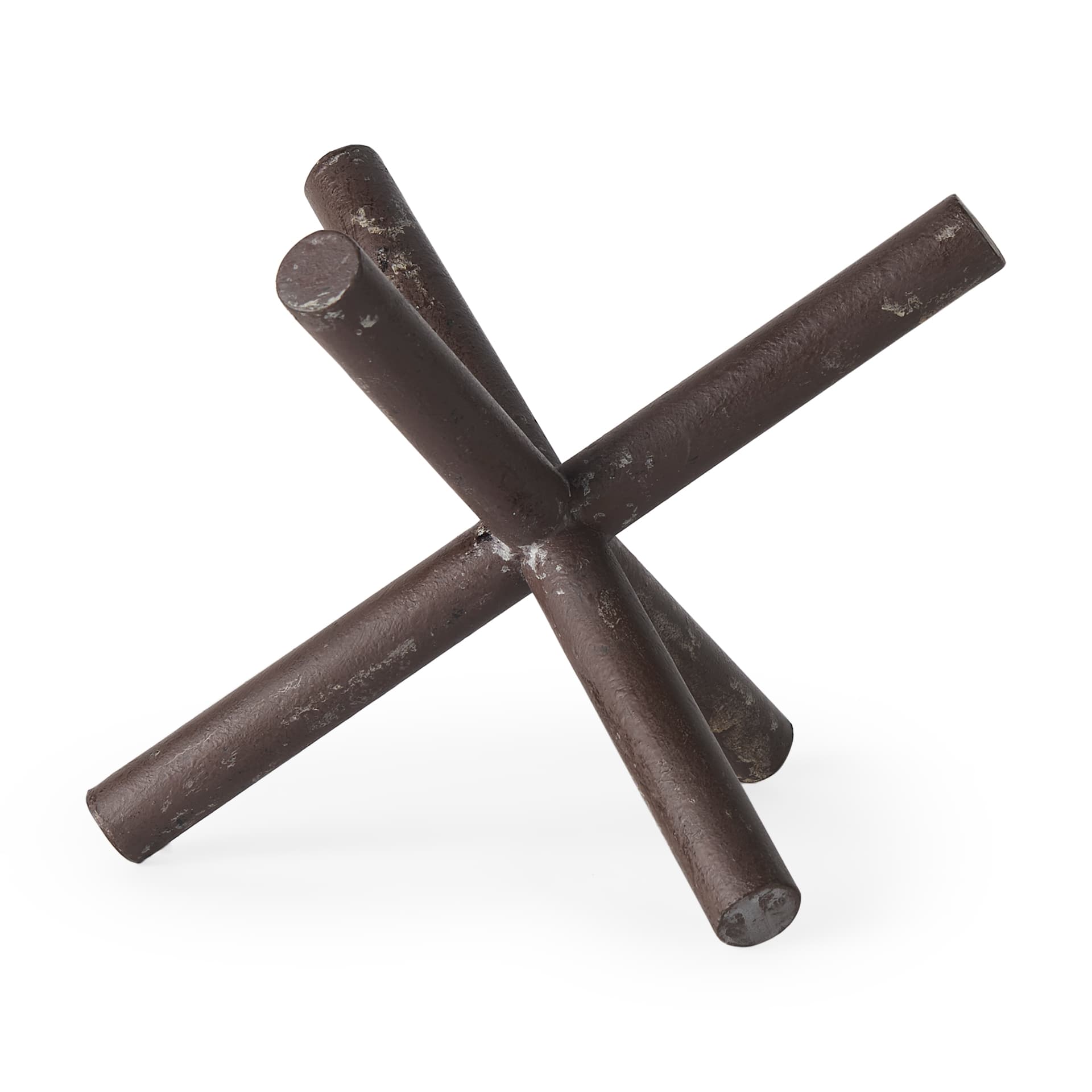 Astericks I (Large) 10L x 10W Brown Metal Decor Object — product photograph