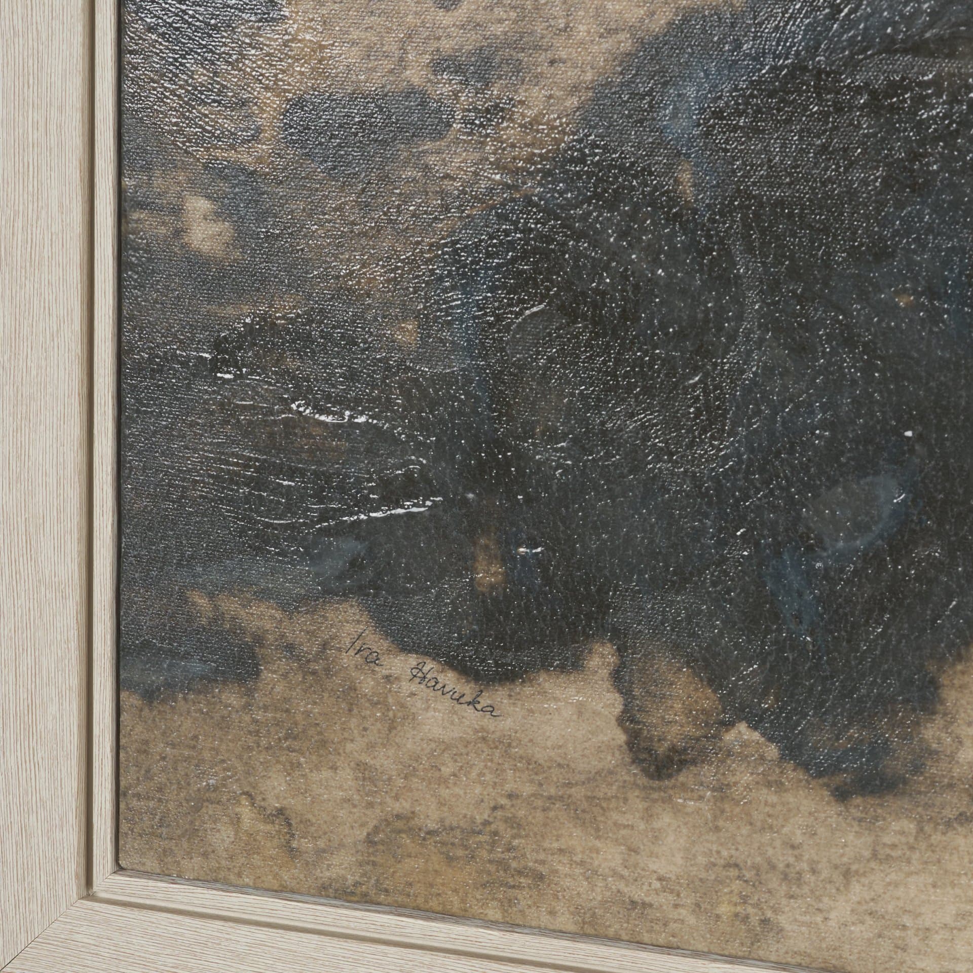 Discovery by Ira Havuka Hand-Embellished Textured Framed Canvas Artwork — product photograph