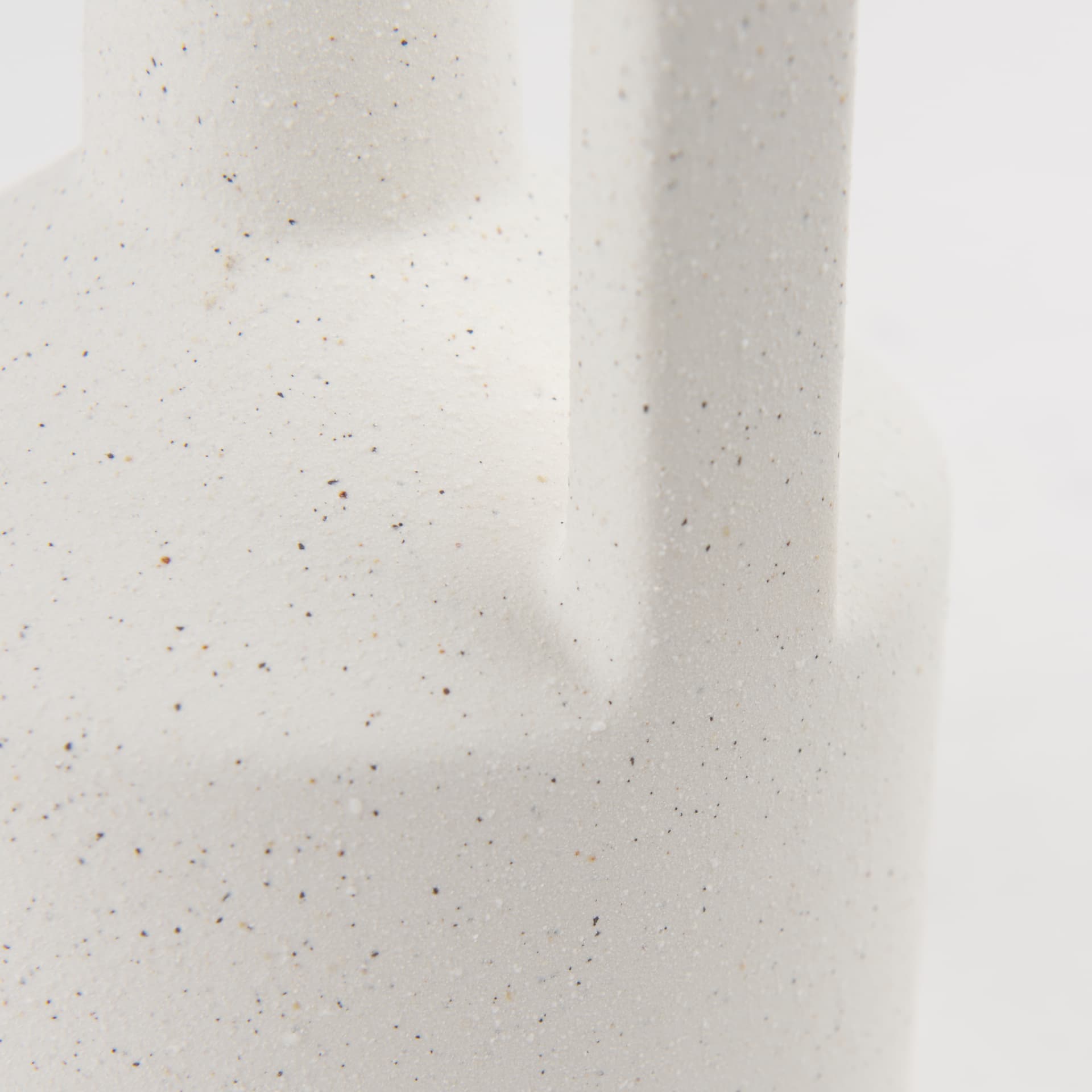 Burton 10.8H Small White Ceramic Jug Vase — product photograph