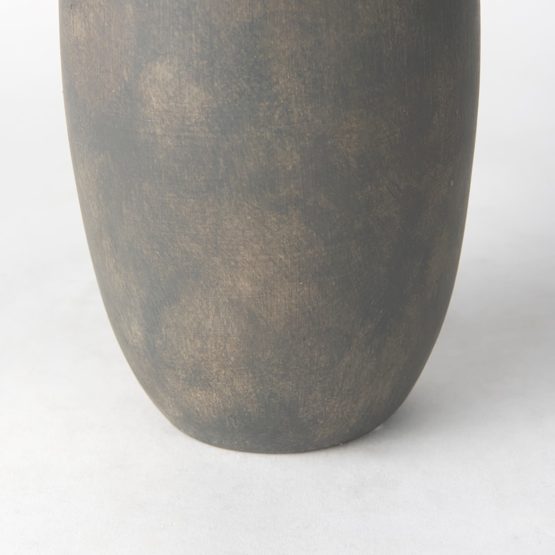 Kilian Tall Matte Brown-Gray Double Ear Vase — product photograph