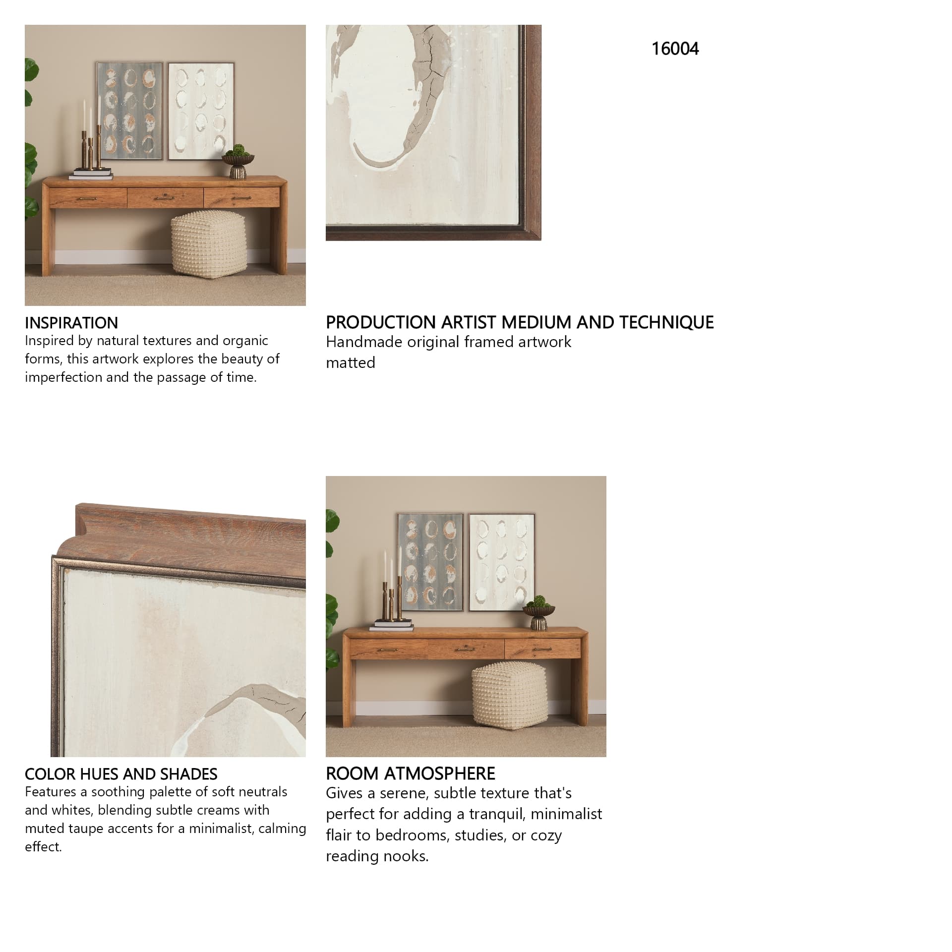 Equilibra II by Studio M a Handmade Original Framed Artwork — in a styled room