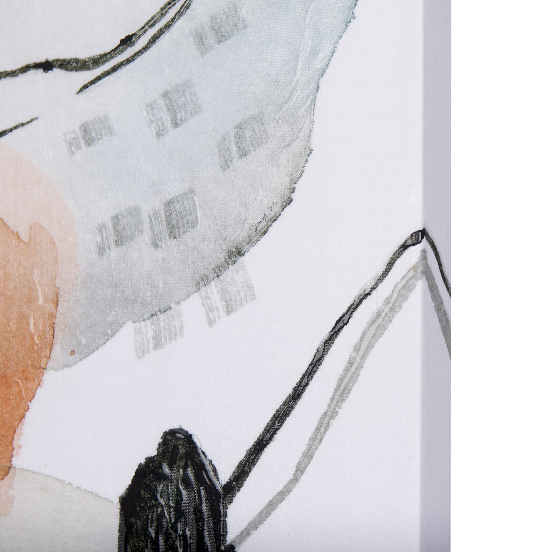 A Cloudy Afternoon I by Mercana Studio a Hand Embellished Textured Canvas — product photograph
