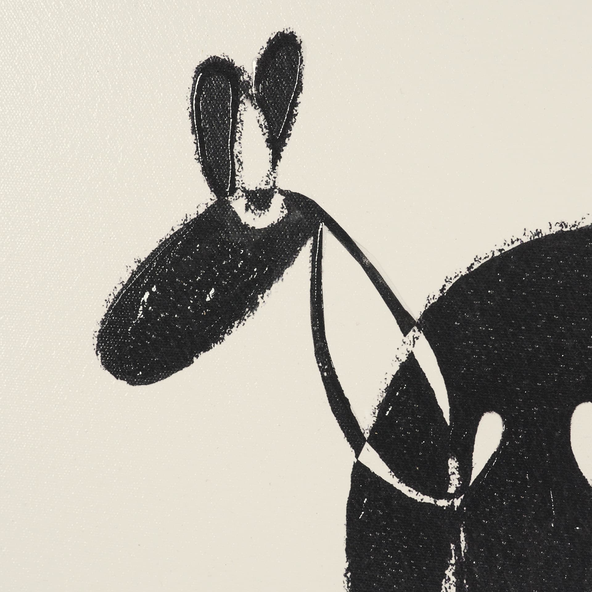 The Goodest Boy by Cristina Bartl Villa Hand-Embellished Textured Framed Artwork — product photograph