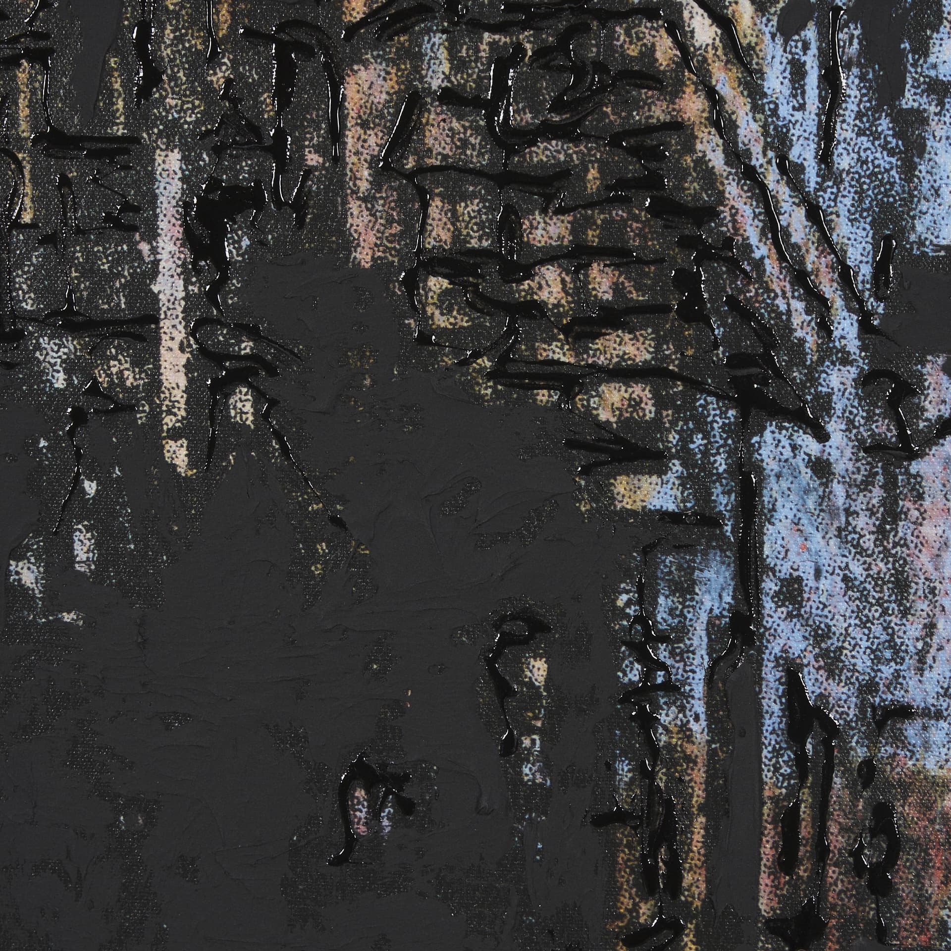City Vibe IV by Mercana Studio a Hand Embellished Textured Framed Canvas — product photograph