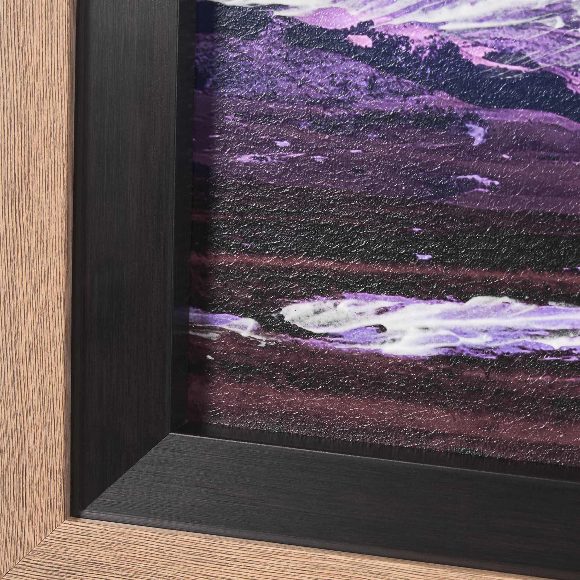 Livingston Peak by Gary Blatter a Hand Embelished Textured Framed Photo Art Print Matted under Glass — product photograph