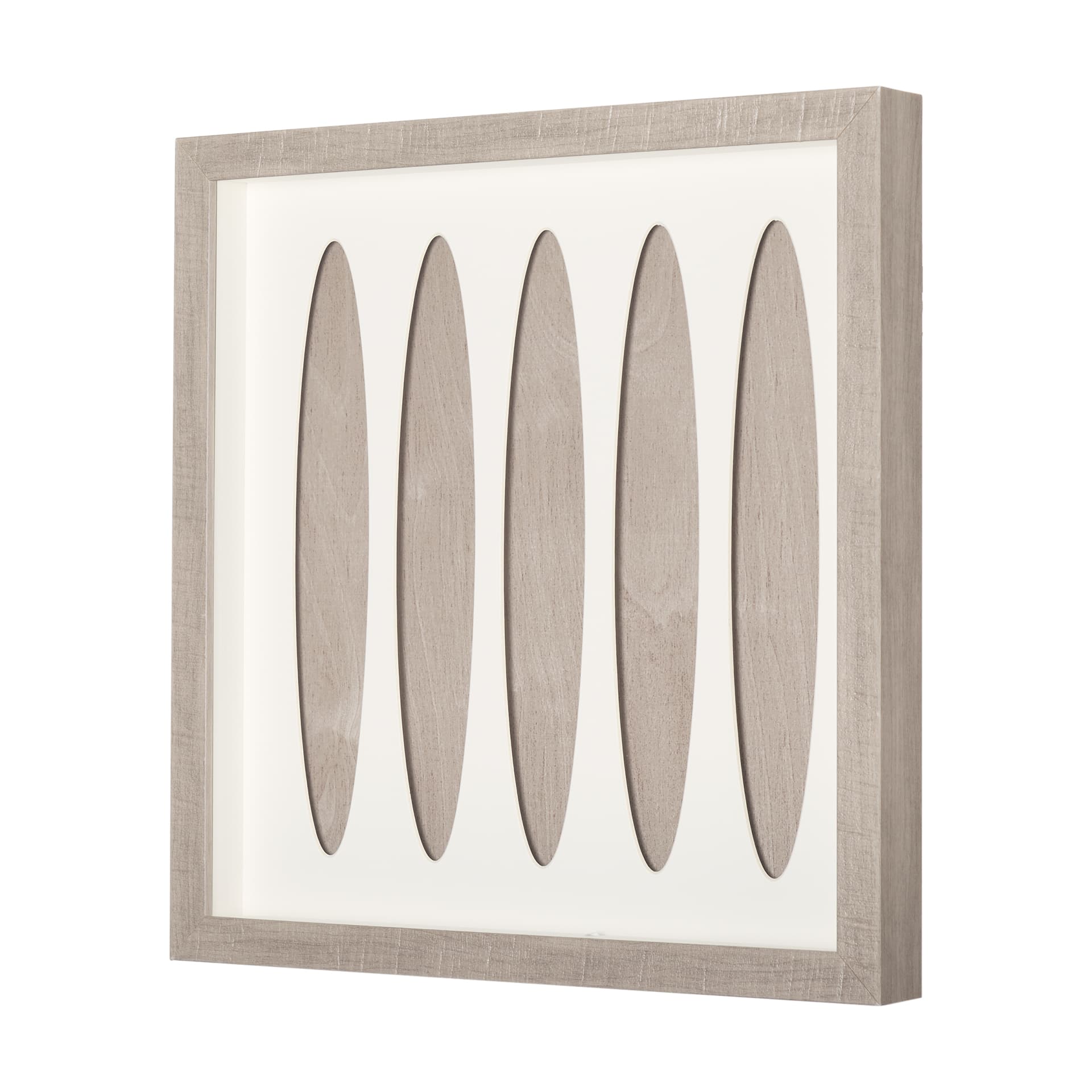 Wood Grain Silhouette IV by Studio M a Framed Art Print Matted under Glass — product photograph