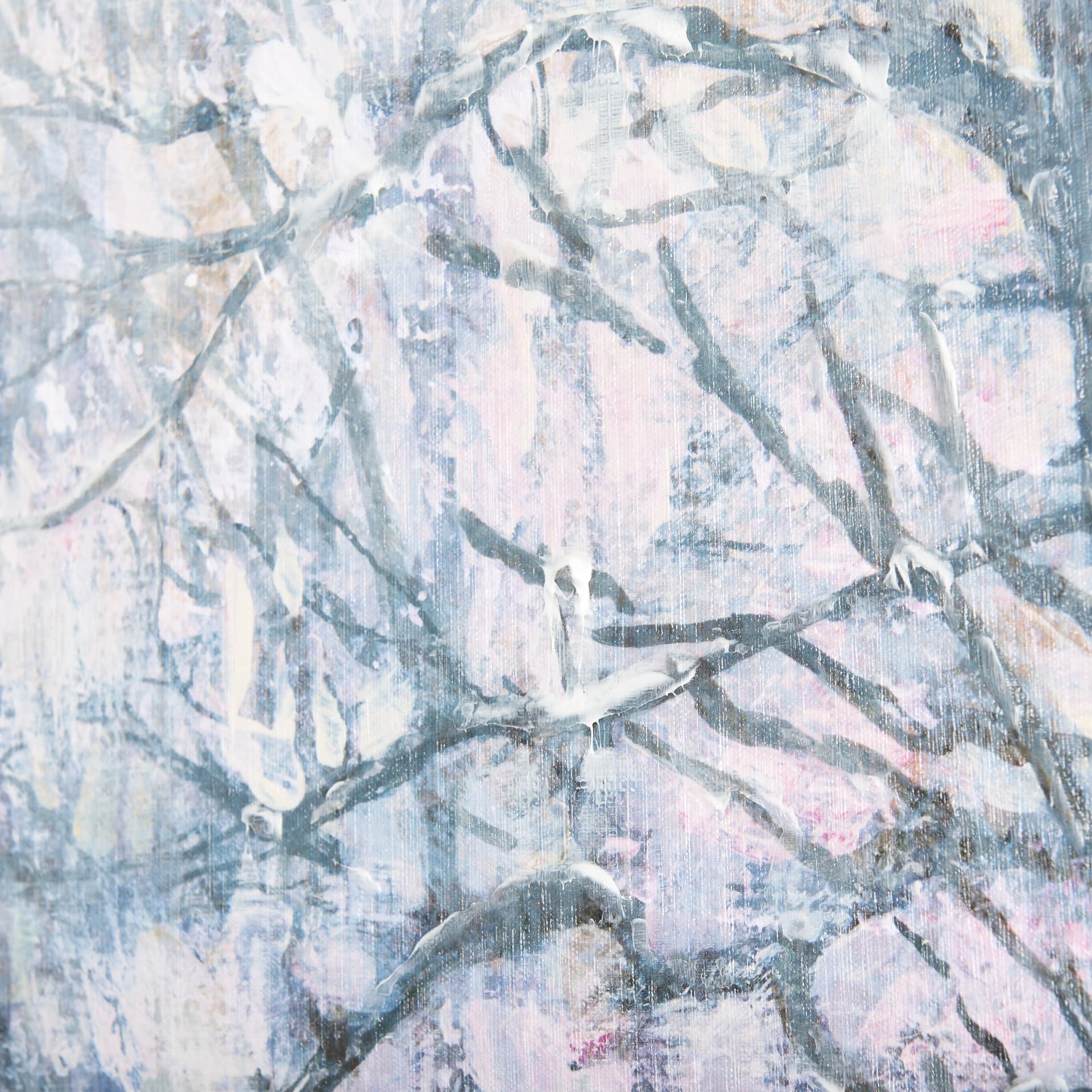 A Fresh Winter Morning II by Mercana Studio a Hand Embellished Textured Canvas — product photograph