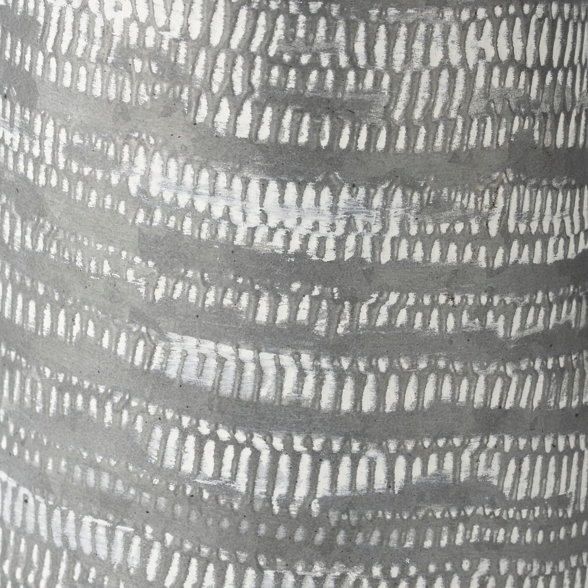 Serena I 8H Small Gray/White Textured Metal Jug — product photograph