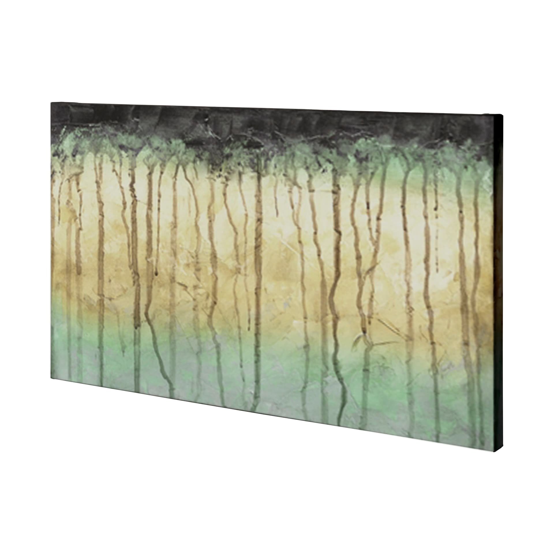 Treeline Light II by Jennifer Goldberger a Hand Embellished Textured Canvas — product photograph