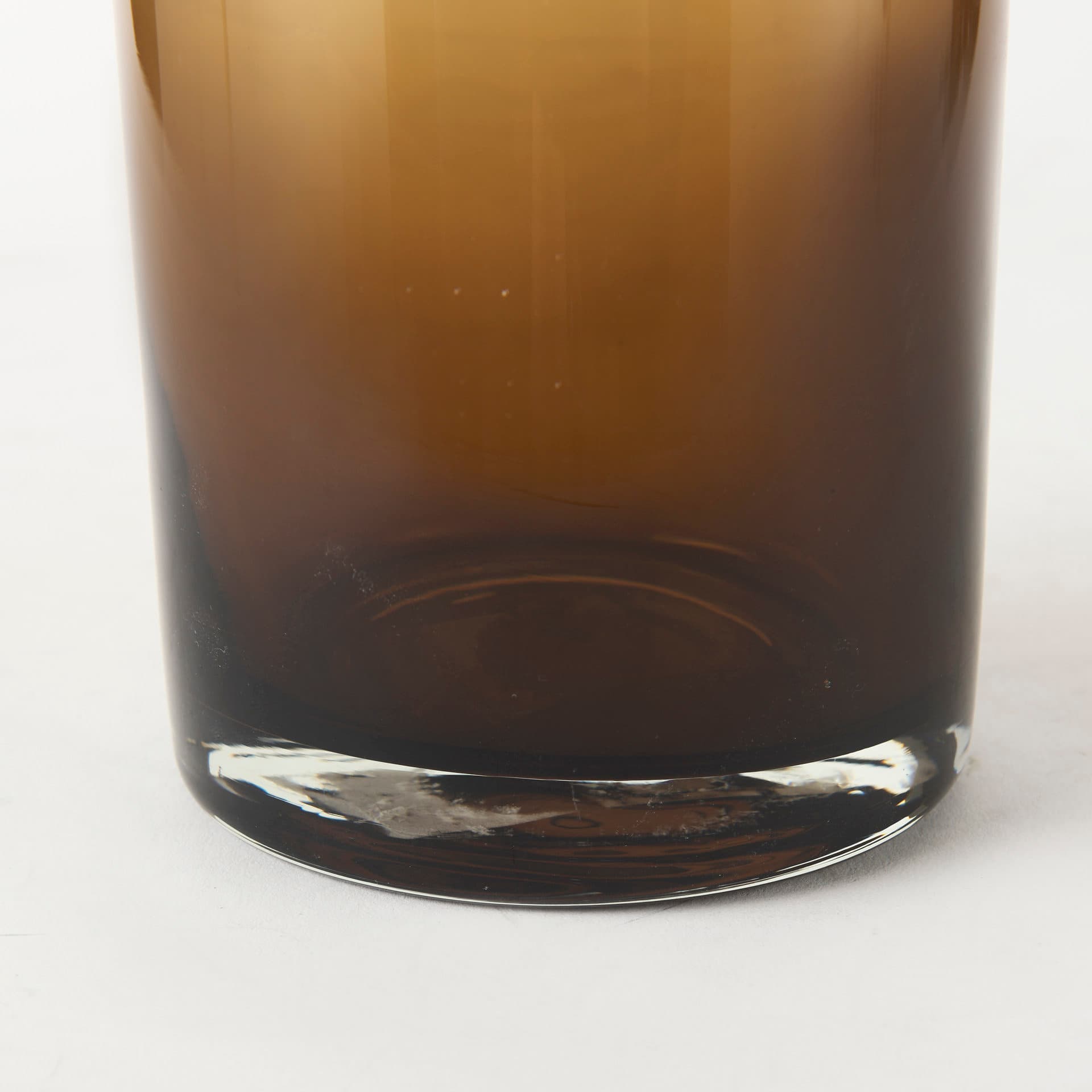 Amrita 4.8L x 4.8W x 16.0H Golden Brown Glass Vase — product photograph