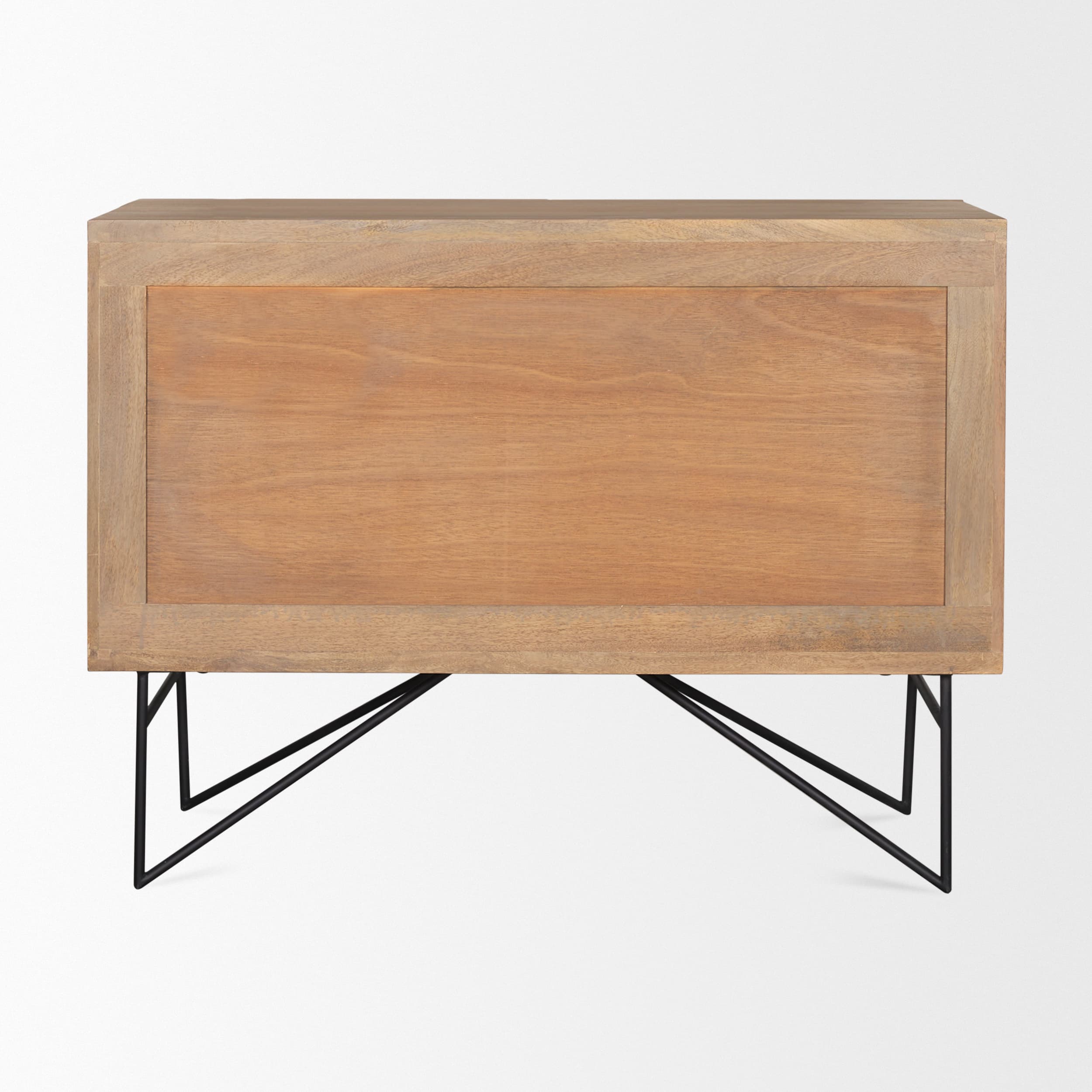 Darwin Light Brown Wooden 2 Door w/ 2 Shelves Accent Cabinet — product photograph