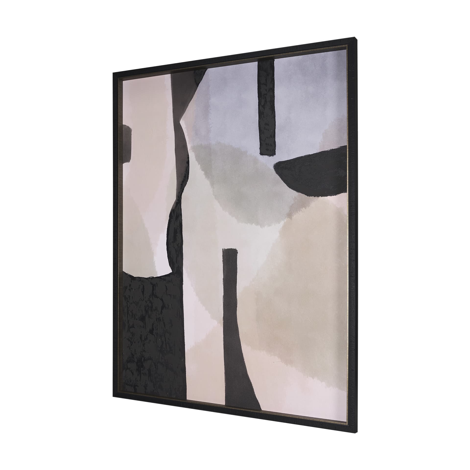 Shape Shift - Form by Mercana Studio a Hand Embellished Textured Framed Art Print — product photograph