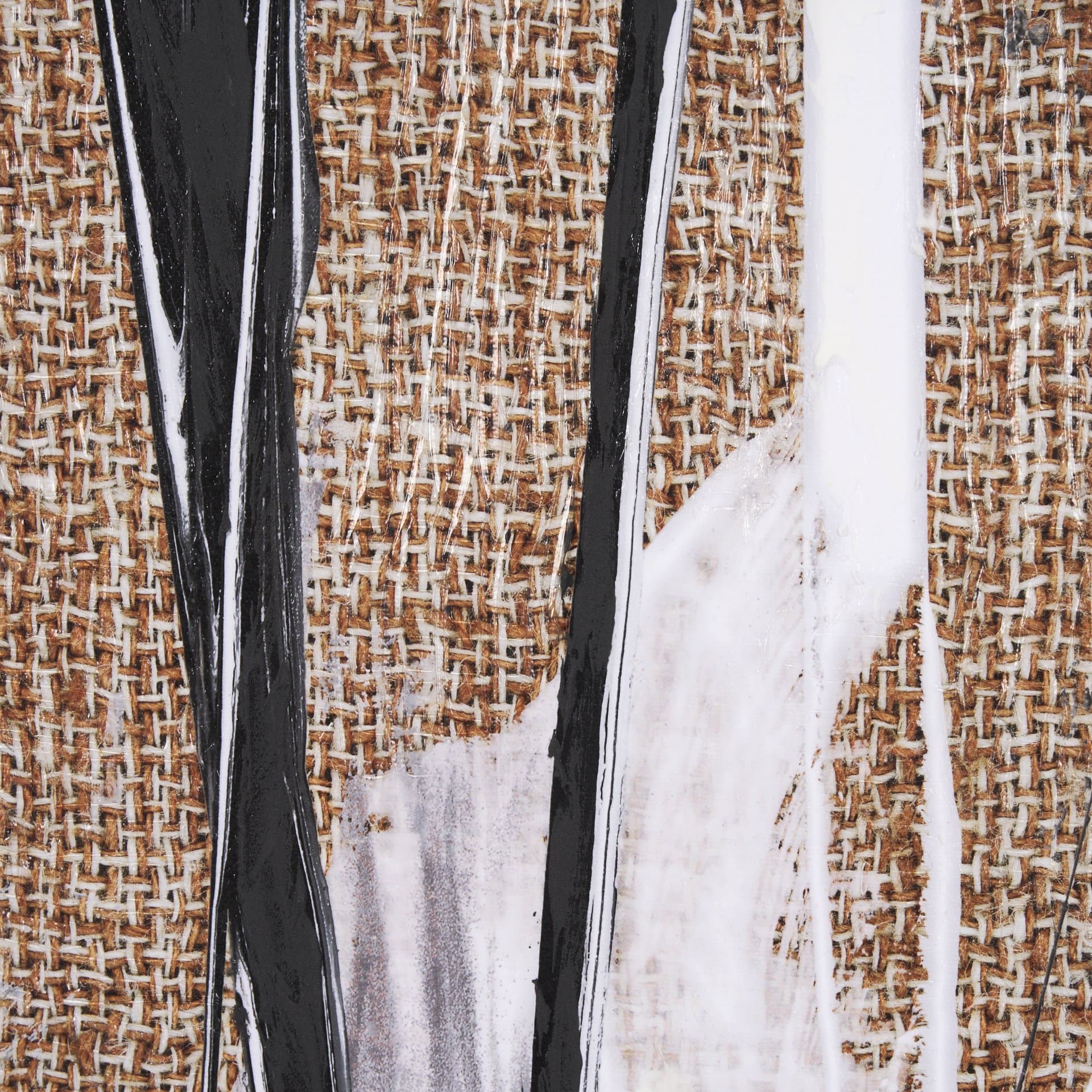 Meshy I by Mercana Studio a Hand Embellished Textured Framed Art Print — product photograph
