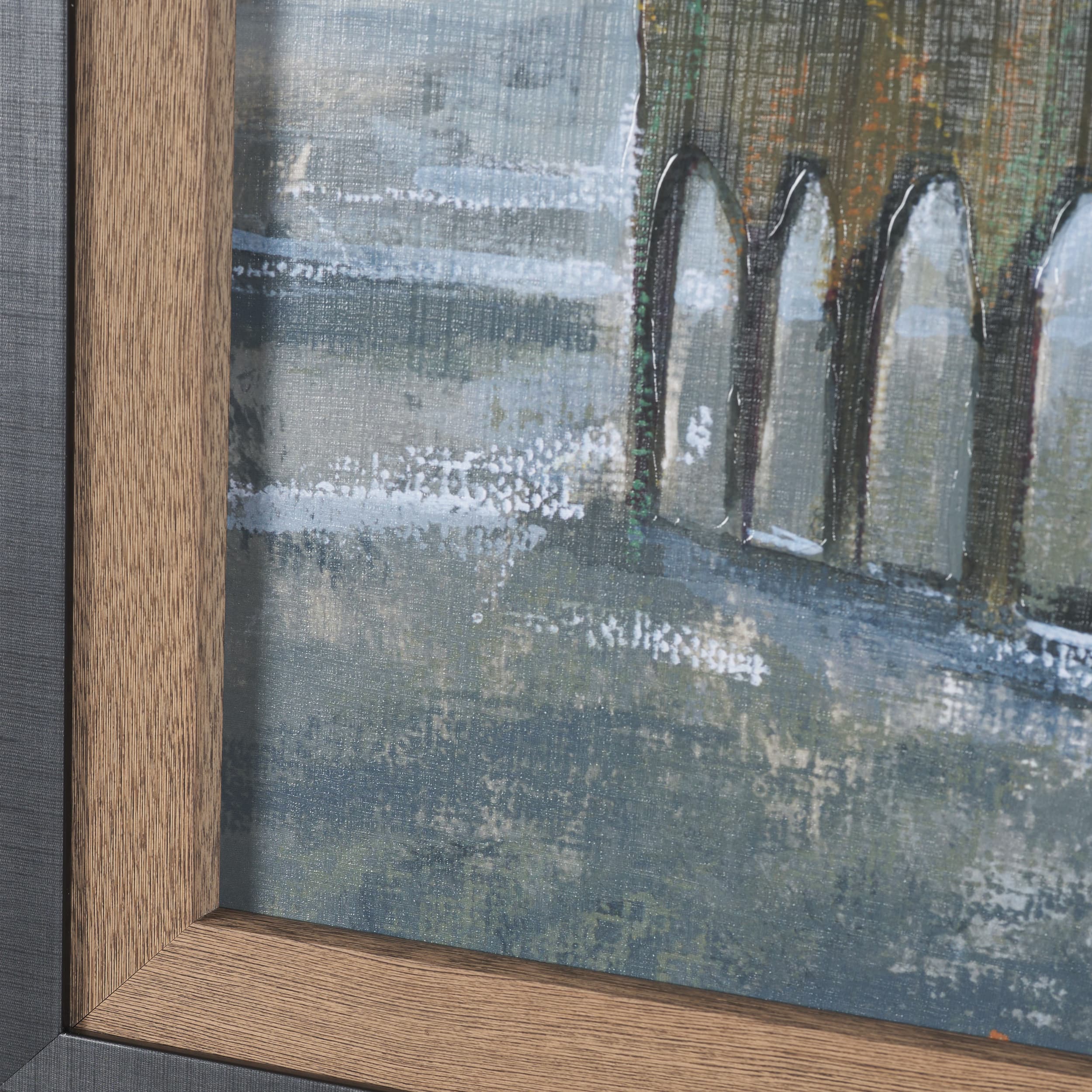 Old Barn III by Mercana Studio a Hand Embellished Textured Framed Art Print — product photograph