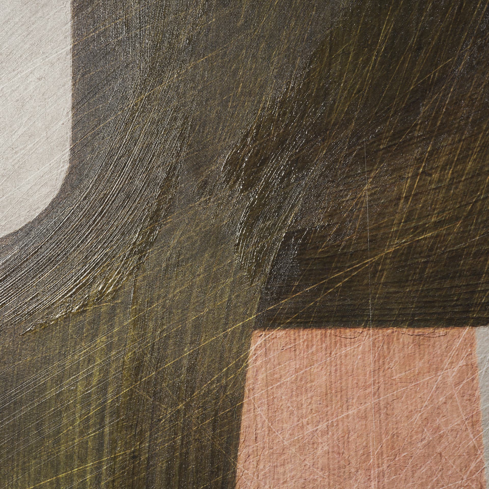 Alma - Metal Brushes II by Mercana Studio a Hand Embellished Textured Framed Canvas — product photograph