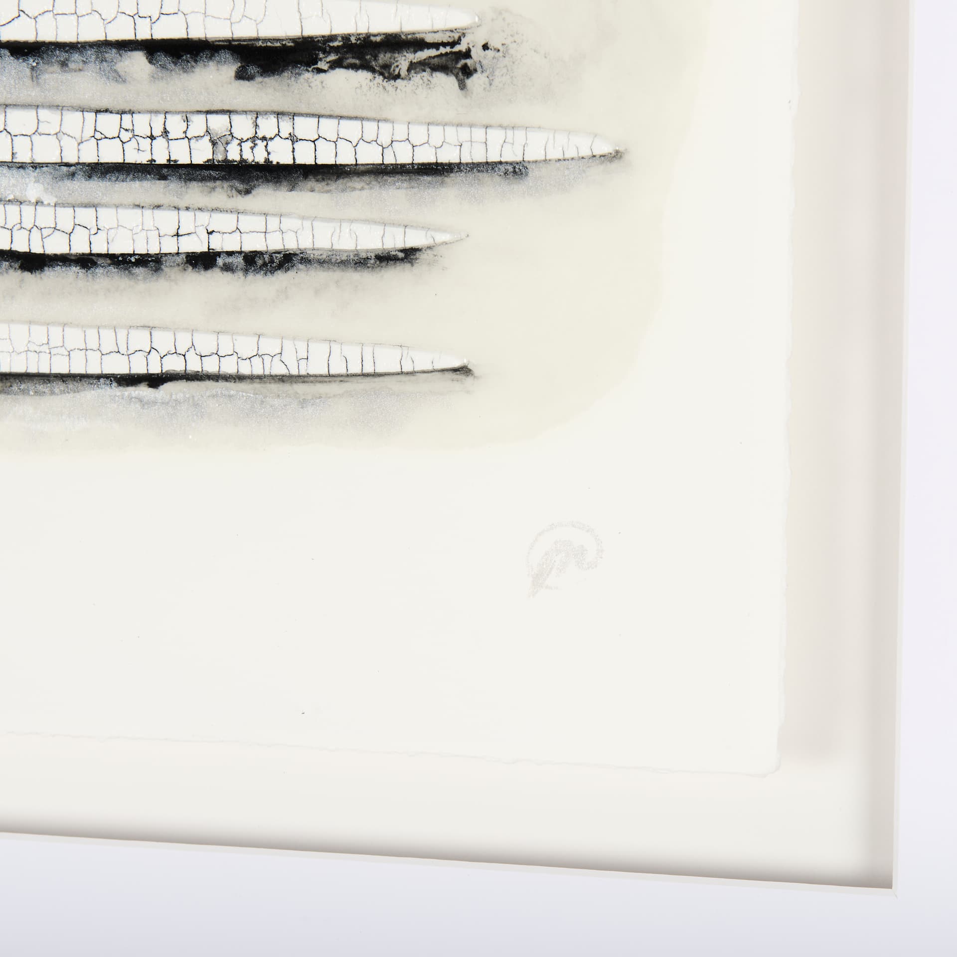 Calm River Flowing I by Studio M a handmade Original Framed Artwork under Glass — product photograph