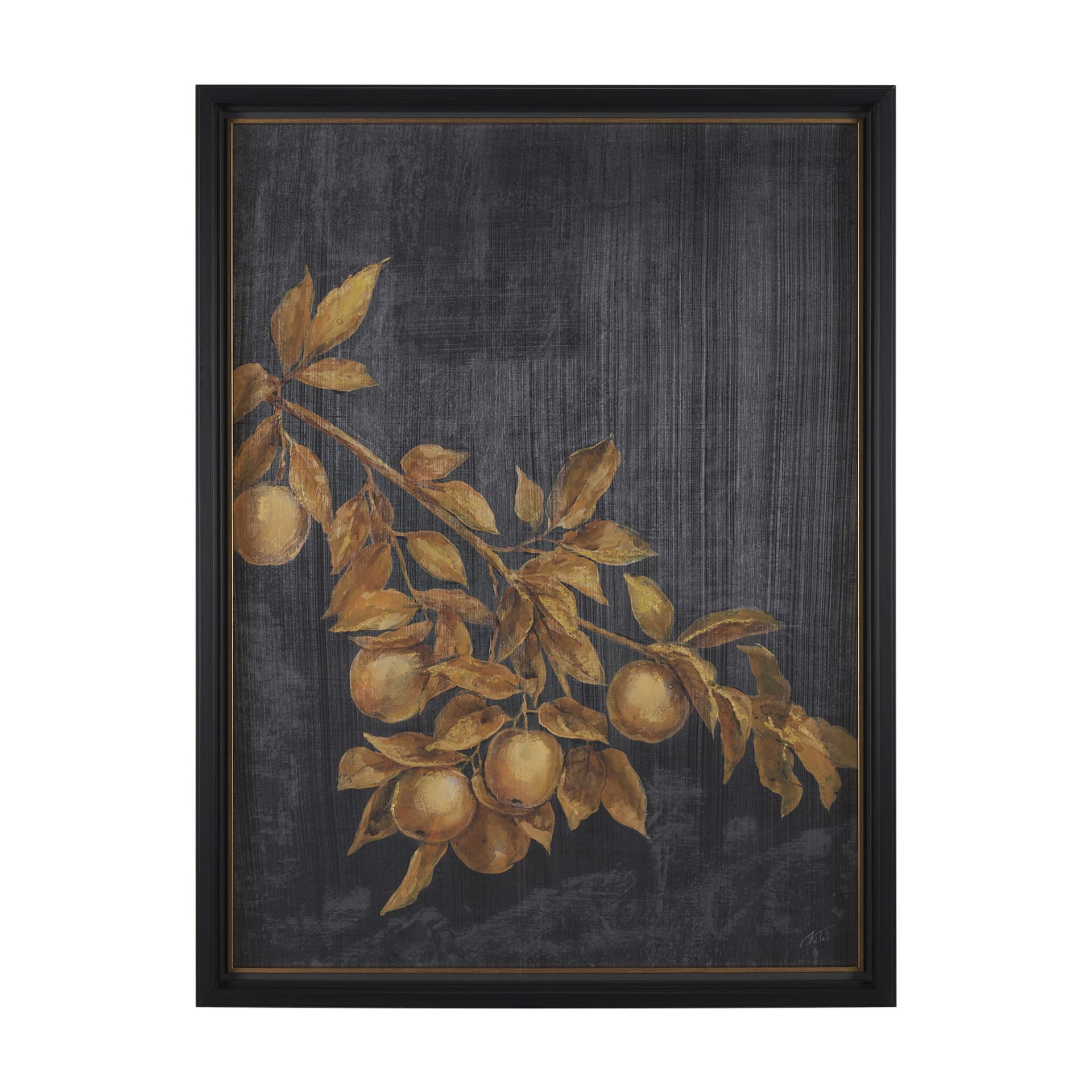 Gilded Bounty II by Mercana Studio a Hand Embellished Framed Art Print Matted under Glass — product photograph