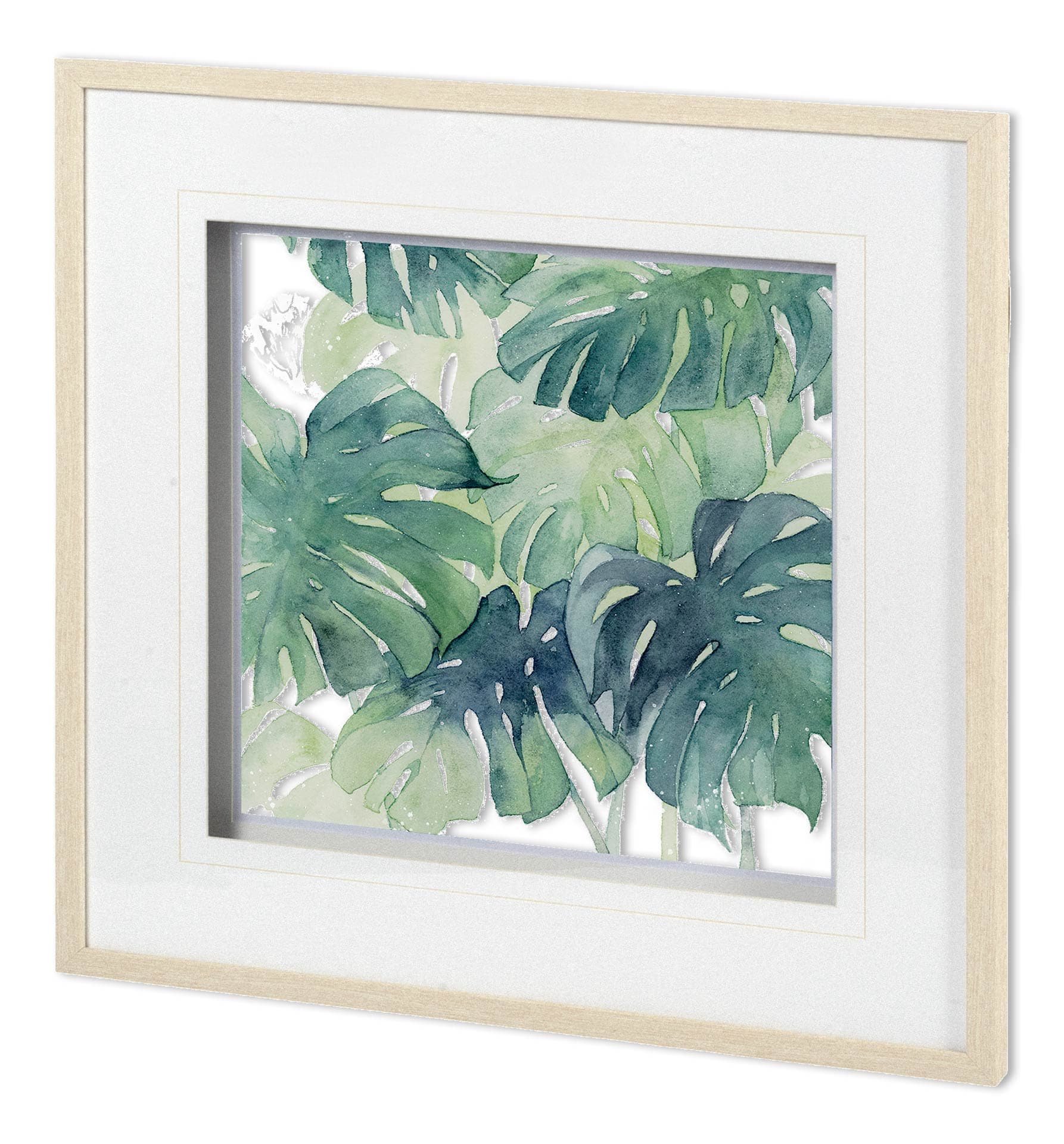 Tropical Breeze II by PanPan a Framed Art Print Matted under Glass — product photograph