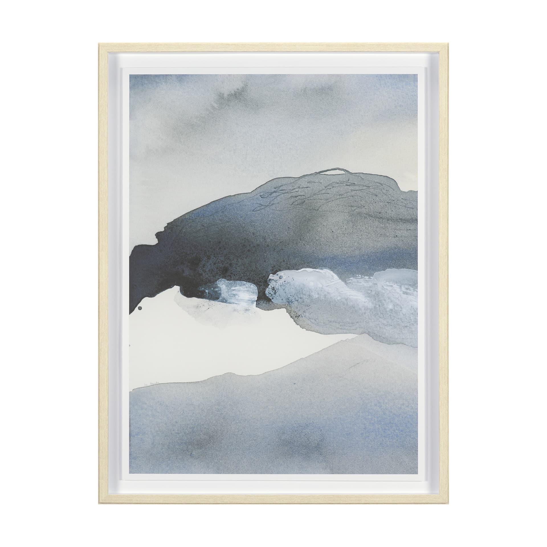 Broken Silence I Abstract by Mercana Studio a Hand Embellished Framed Print under Glass — product photograph