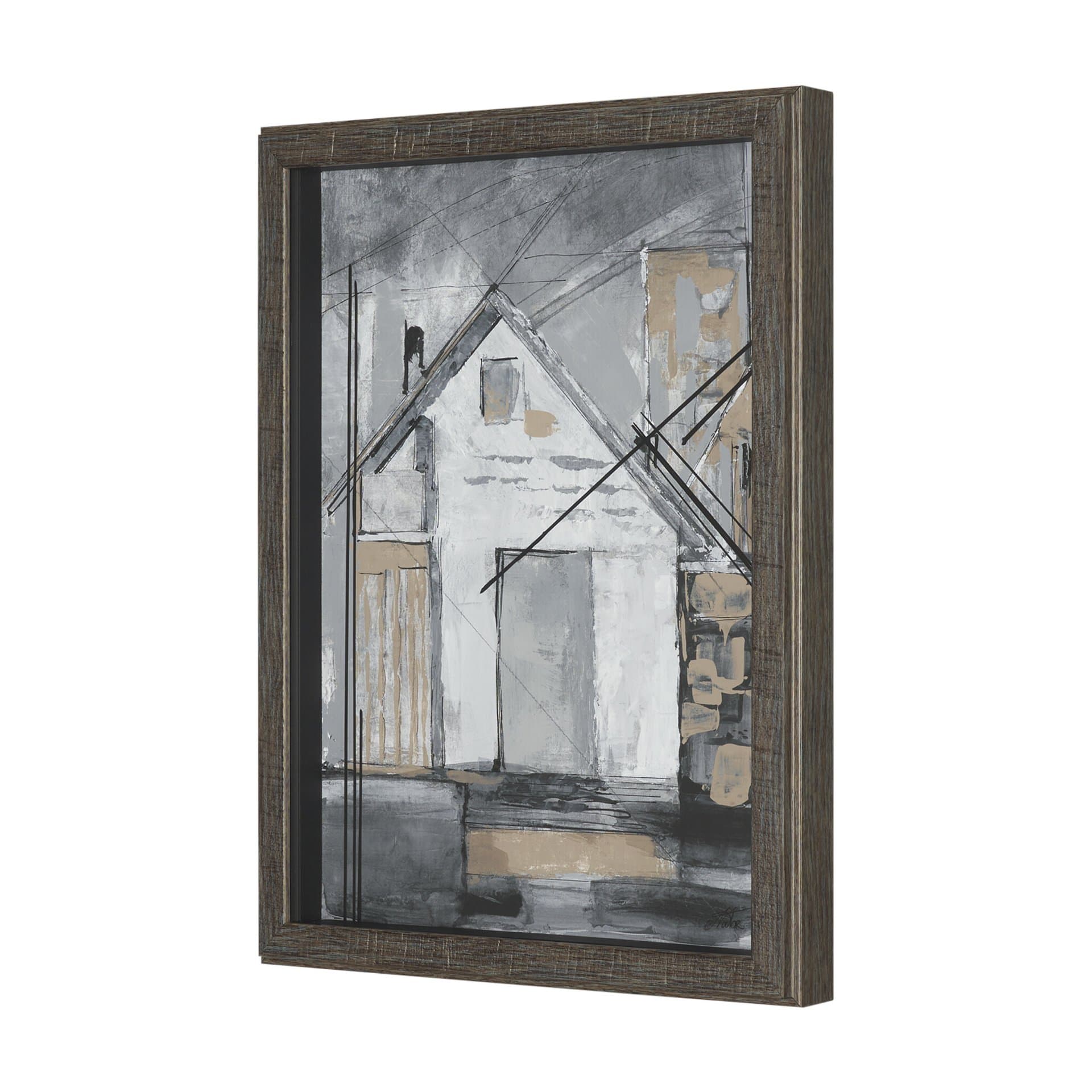 Community 2A by Mercana Studio Framed Artwork Matted under Glass — product photograph