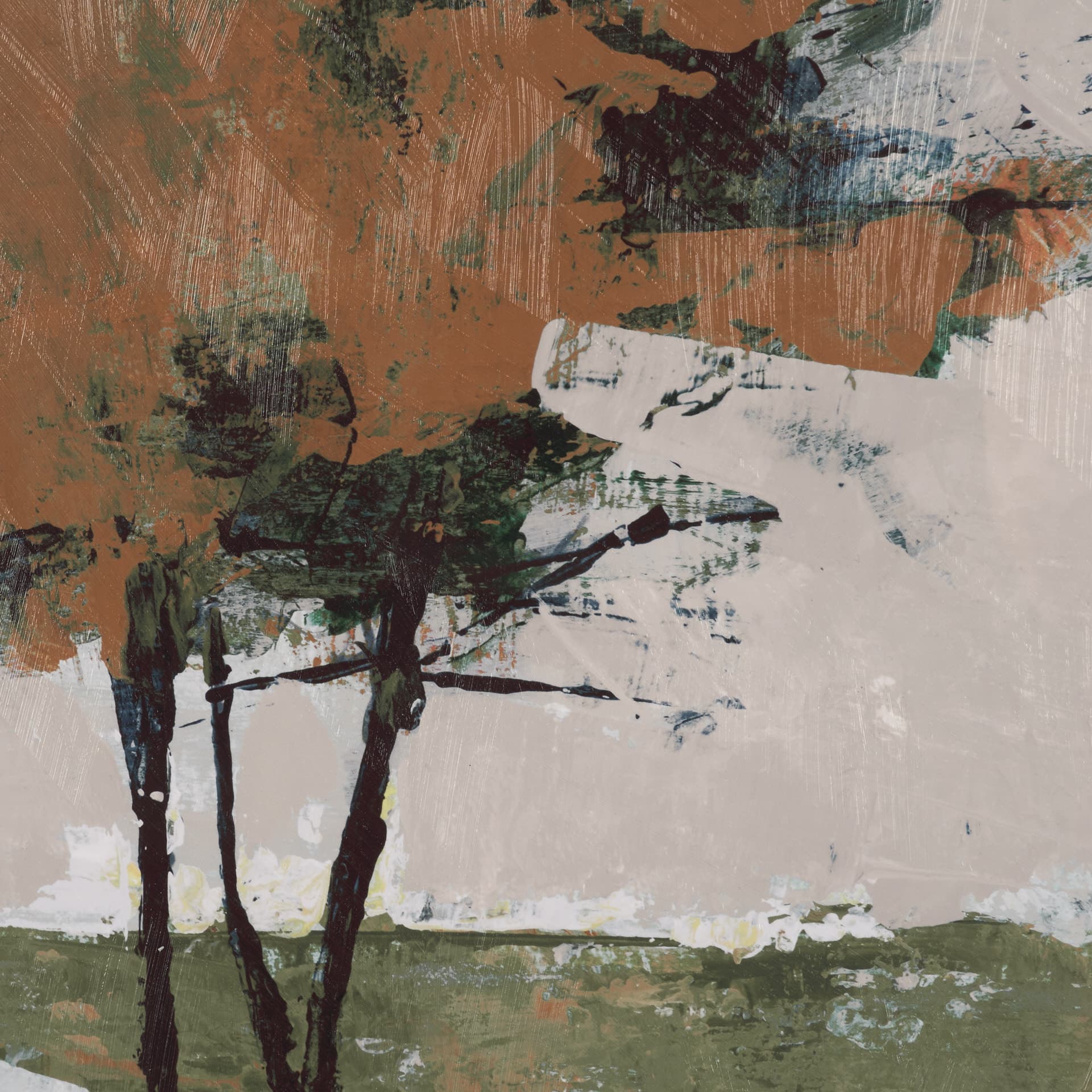Majestic Canopy I by Mercana Studio Textured Framed Artwork Matted under Glass — product photograph