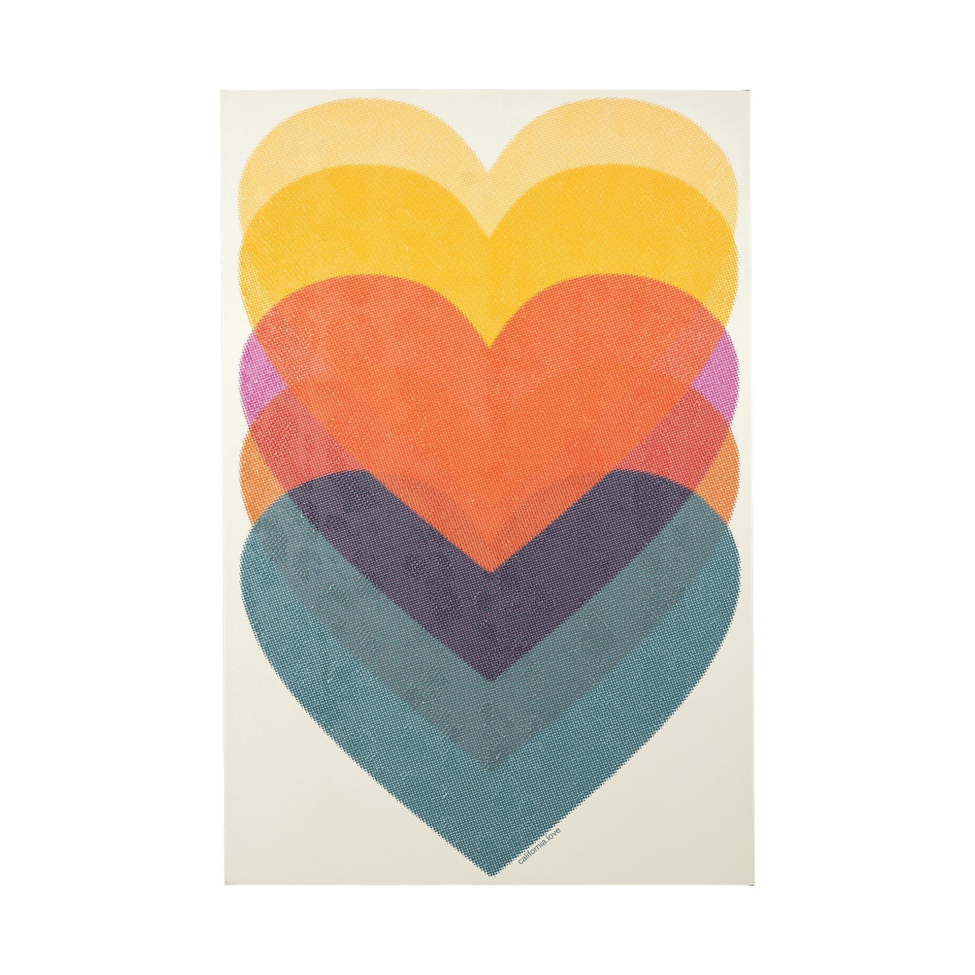 California Love by Urban Octopus a Hand Embellished Textured Canvas — product photograph