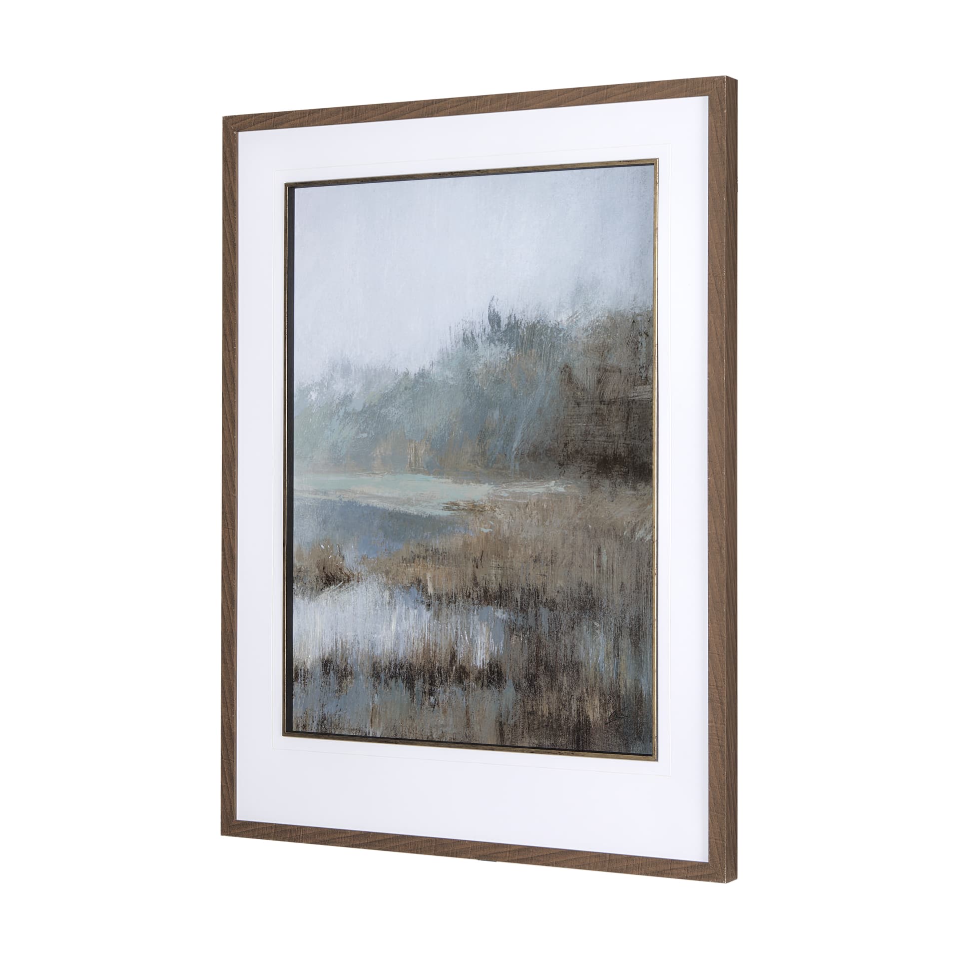 Misty day II by Mercana Studio a Hand Embellished Textured Framed Art Print Matted under Glass — product photograph