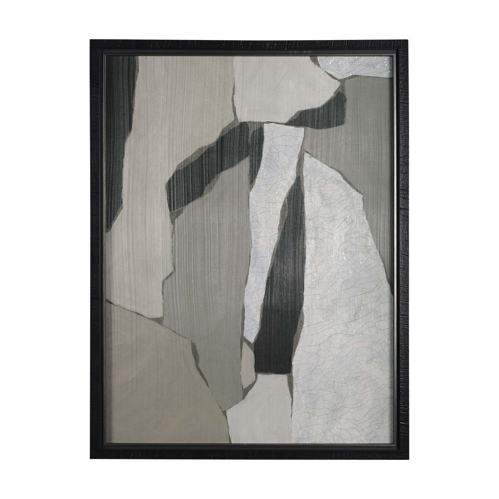 Blend by Mercana Studio a Hand Embellished Textured Framed Art Photograph Matted under Glass — product photograph