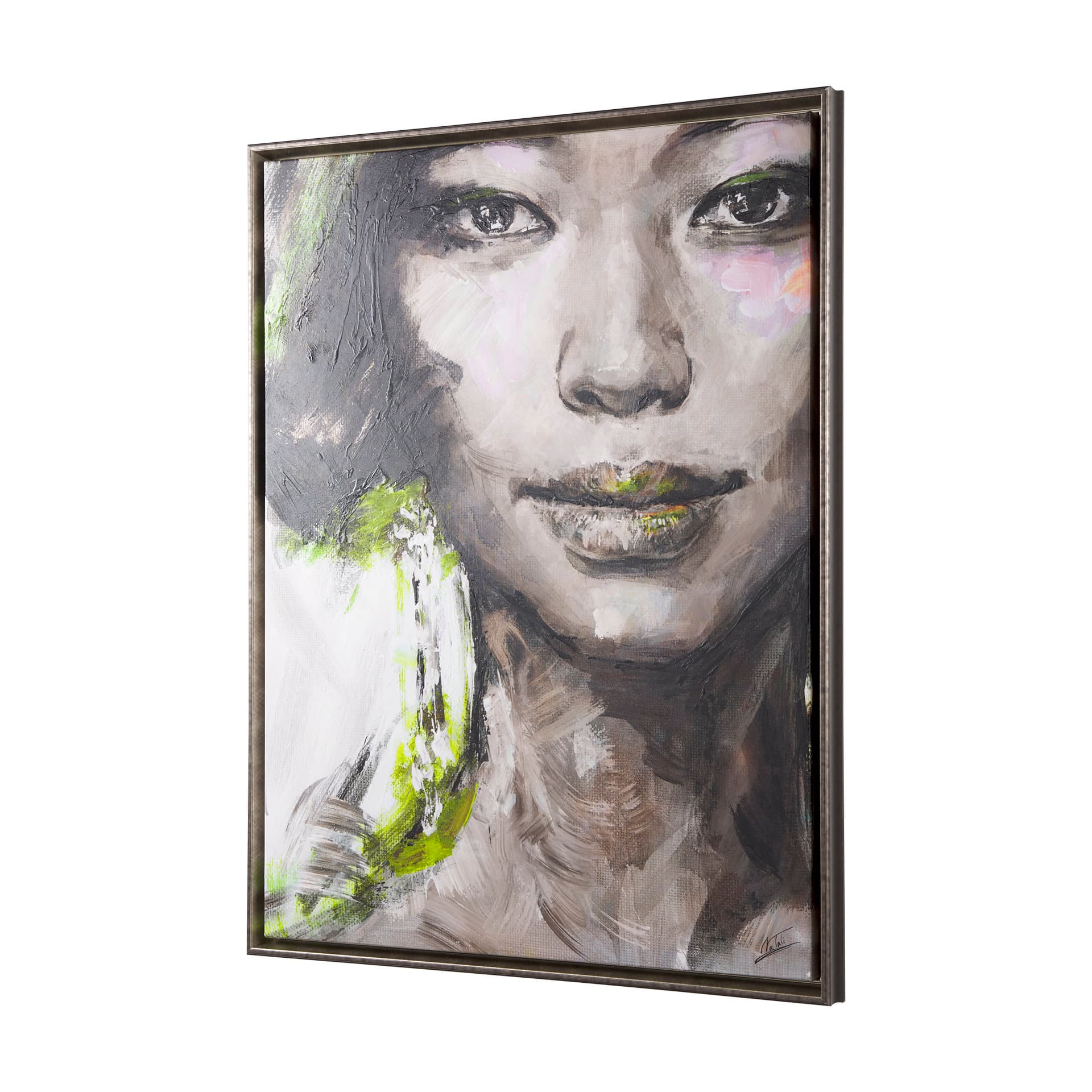 Unity VI Woman (FL) by Mercana Studio a Hand Embellished Textured Framed Canvas — product photograph