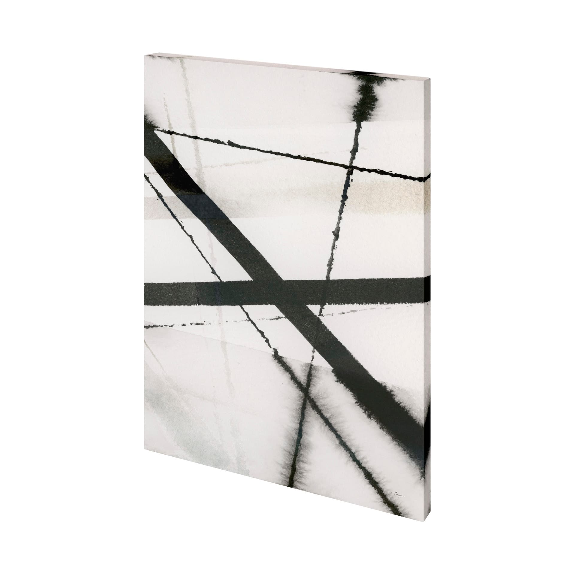 Clouding Mirror II by Mercana Studio a Hand Embellished Textured Canvas — product photograph
