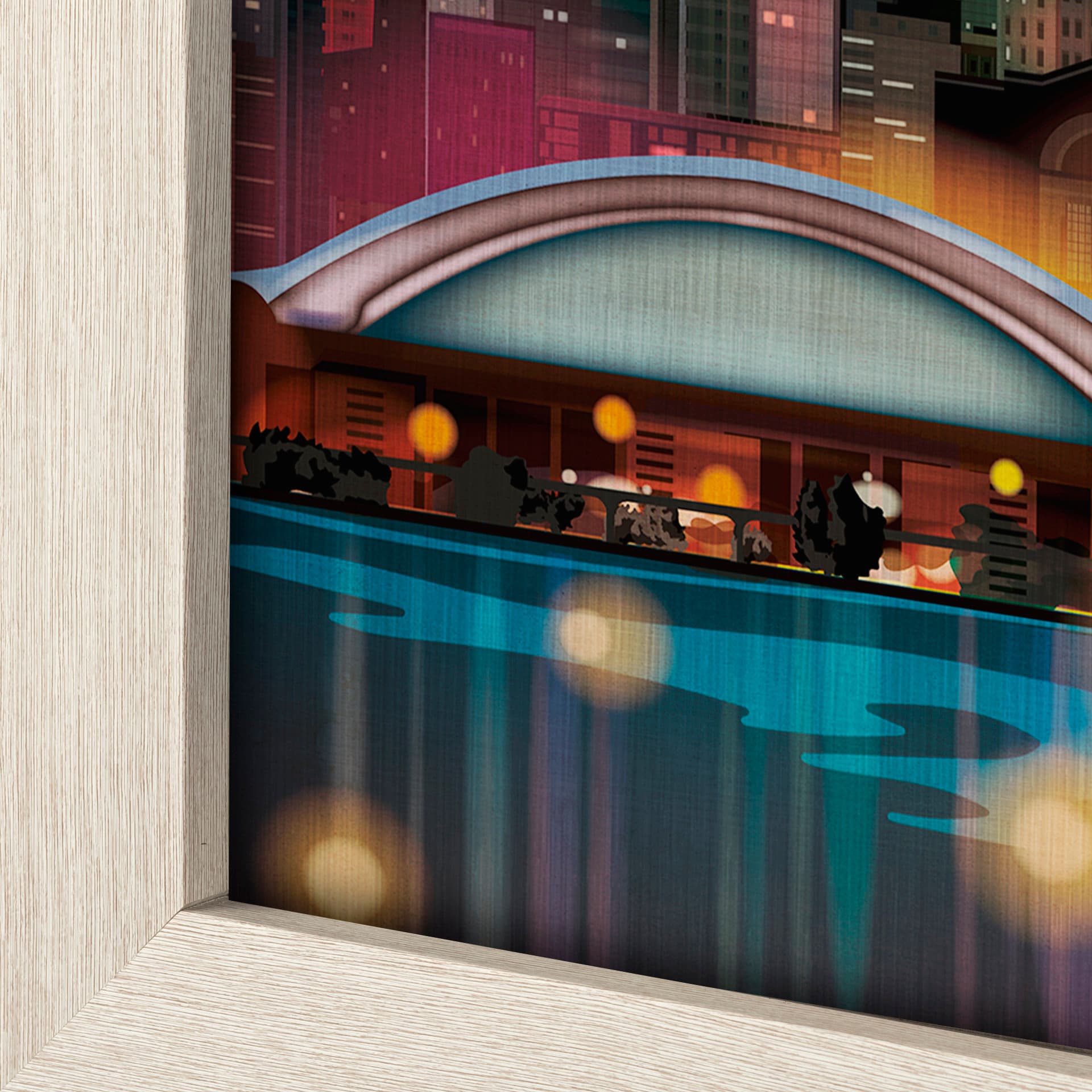 Toronto Go Canada (L) by Mercana Studio a Hand Embellished Decograph Framed Art Print — product photograph