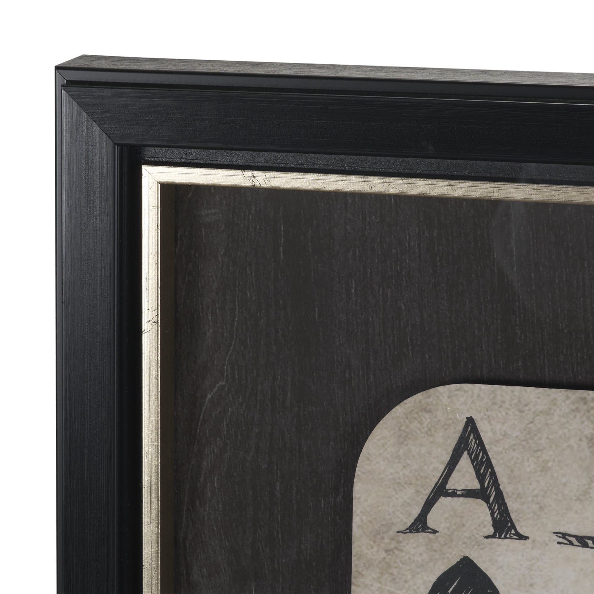 Aces Wild II by Mercana Studio Textured Framed Artwork Matted under Glass — product photograph