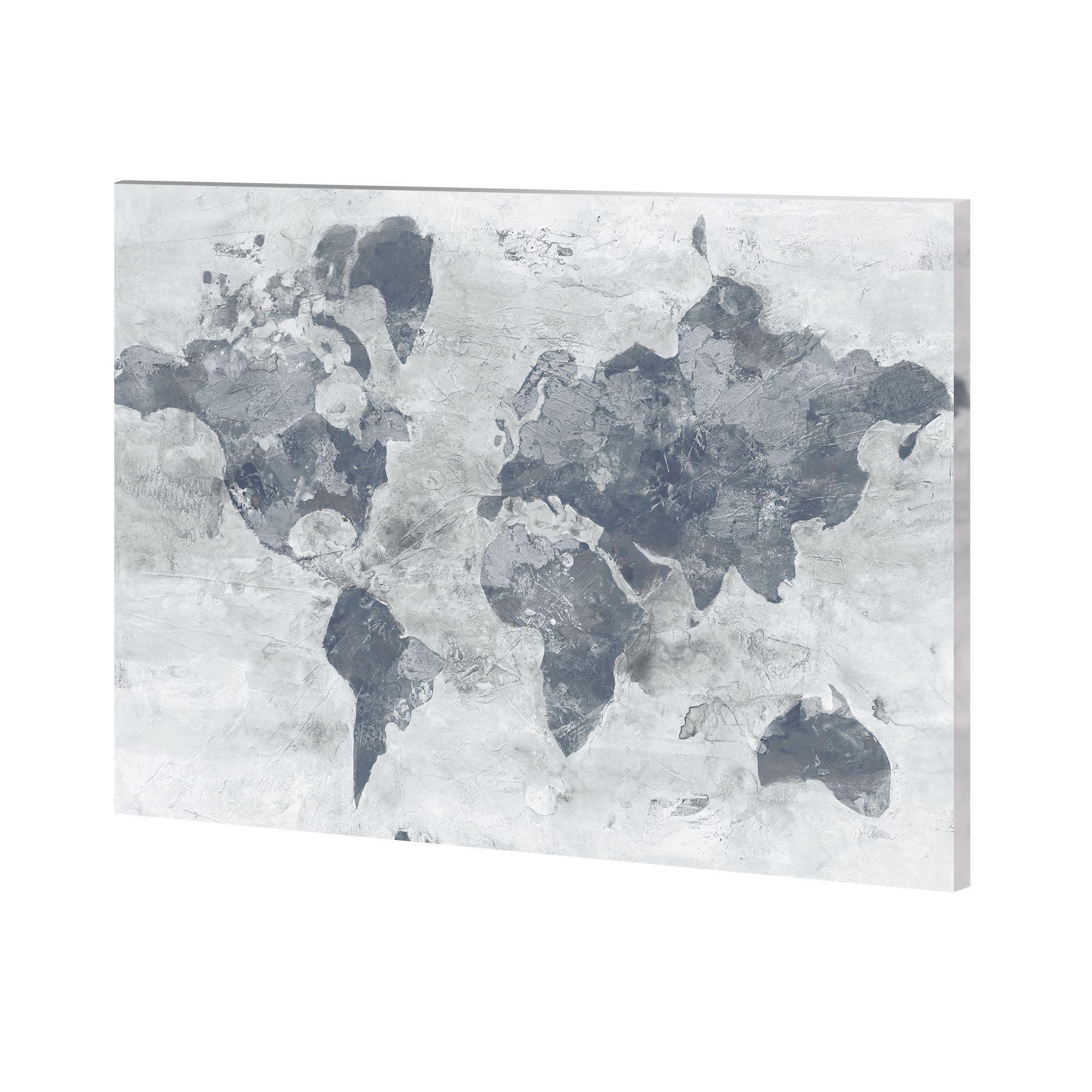 Golden World Neutral by Albena Hristova a Hand Embellished Textured Canvas — product photograph