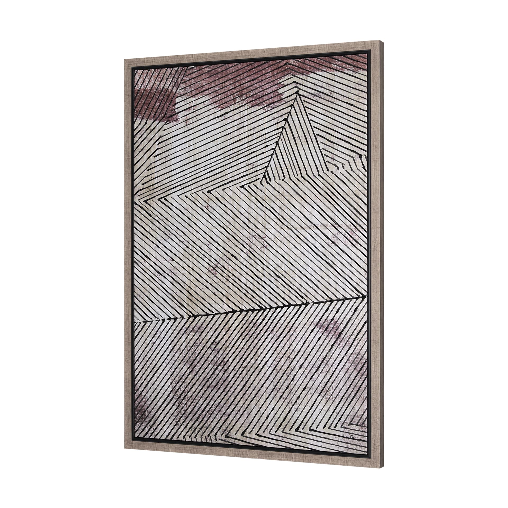Papyrus Texture II by Mercana Studio a Hand Embellished Textured Framed Canvas — product photograph